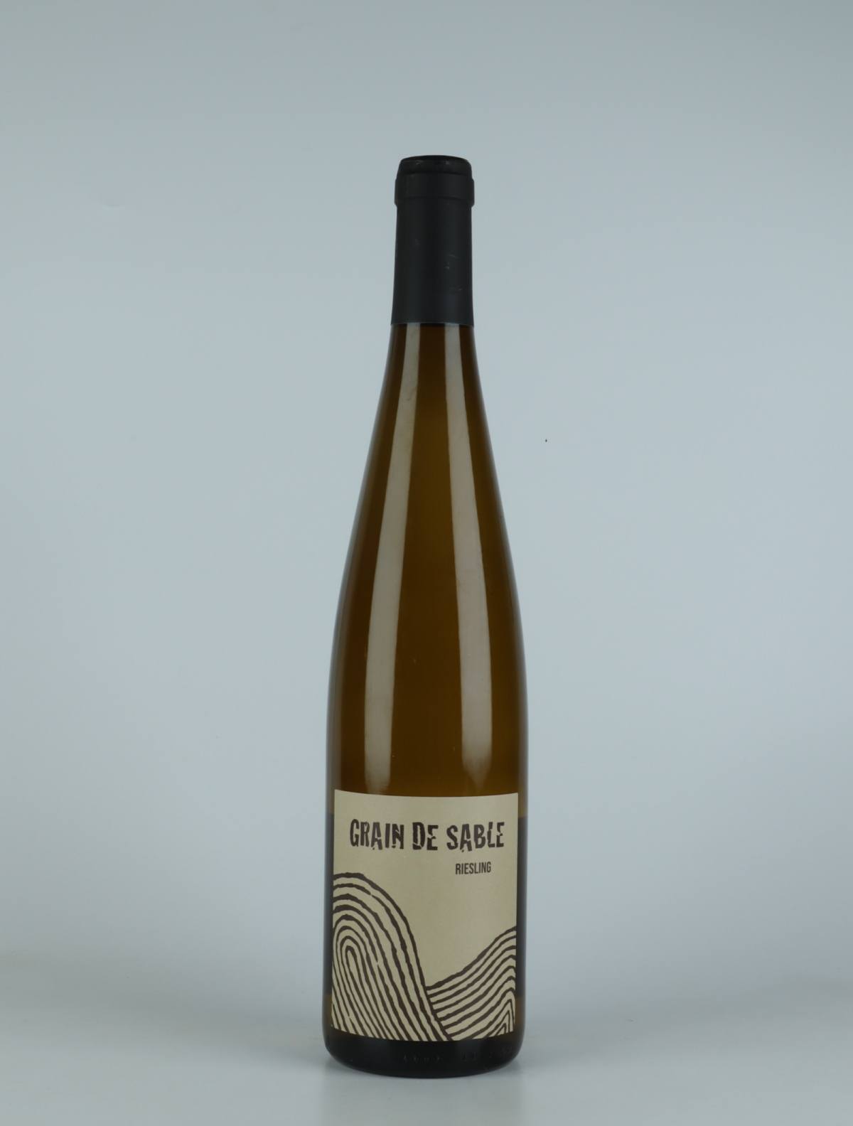 A bottle 2020 Riesling Grain de Sable White wine from Ruhlmann Dirringer, Alsace in France