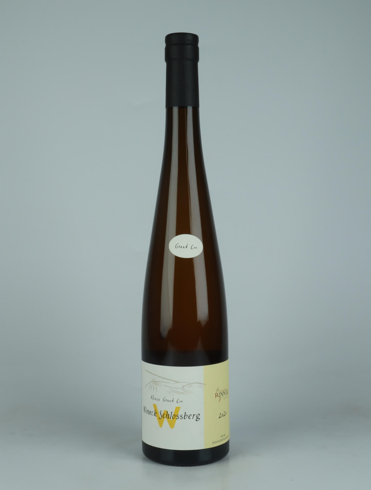 En flaske 2020 Riesling Grand Cru - Wineck Schlossberg Hvidvin fra Domaine Christian Binner, Alsace i Frankrig