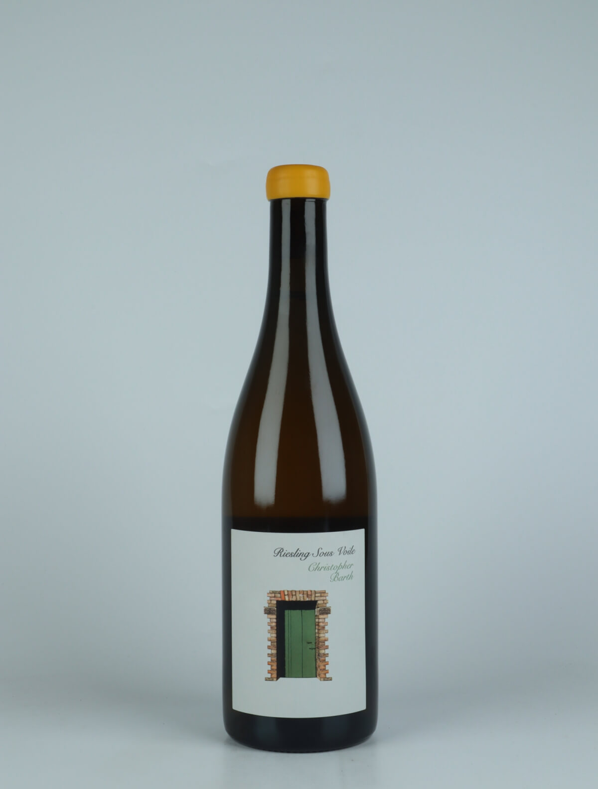 A bottle 2020 Riesling Sous Voile White wine from Christopher Barth, Rheinhessen in Germany