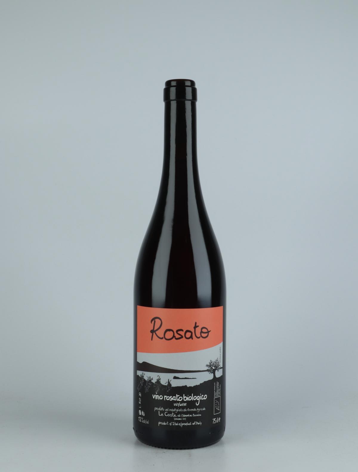 A bottle 2020 Rosato Rosé from Le Coste, Lazio in Italy