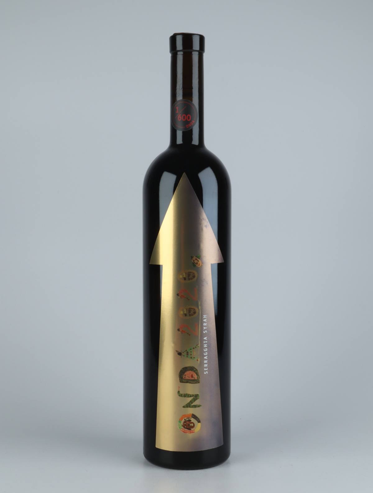 A bottle 2020 Rouge Onda Vingt Vingt Red wine from Gabrio Bini, Sicily in Italy