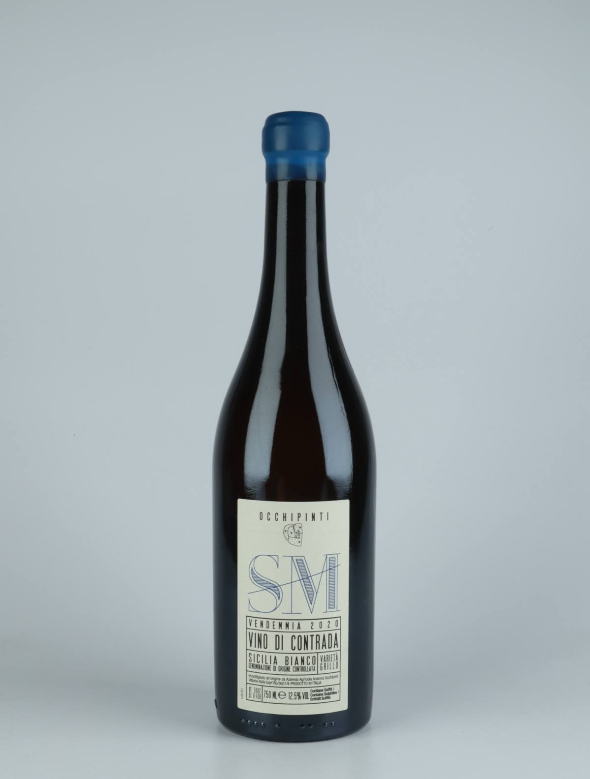 A bottle 2020 Santa Margherita White wine from Arianna Occhipinti, Sicily in Italy