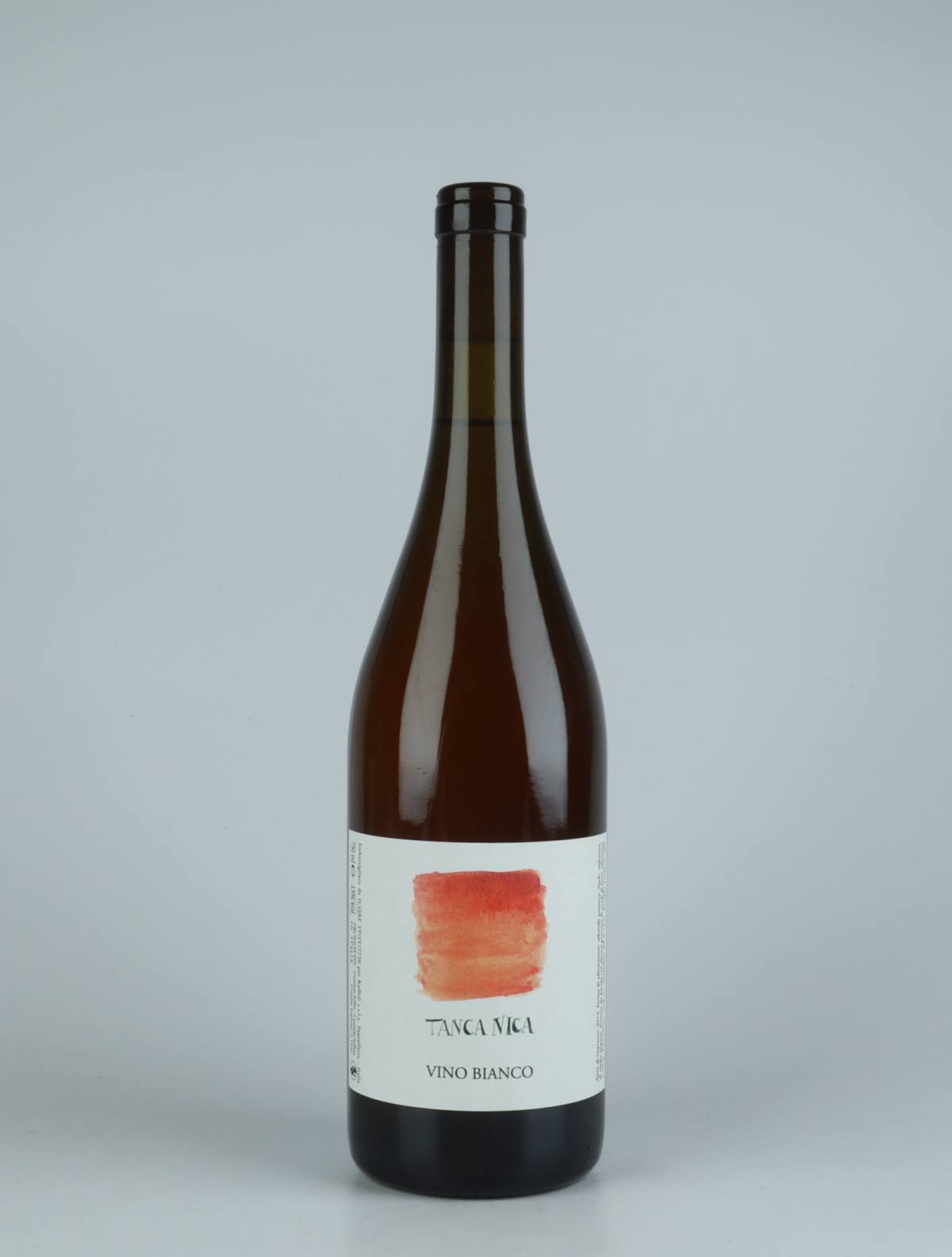 A bottle 2020 Tanca Nica 3 (Orange label) White wine from Tanca Nica, Sicily in Italy