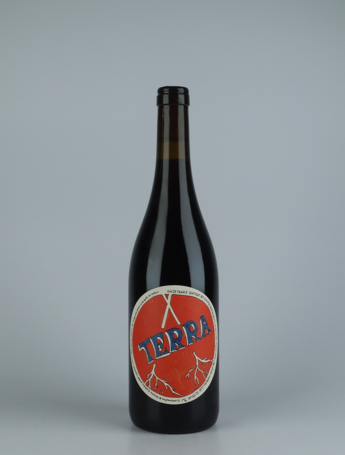 A bottle 2020 Terra Red wine from , Rhône in France