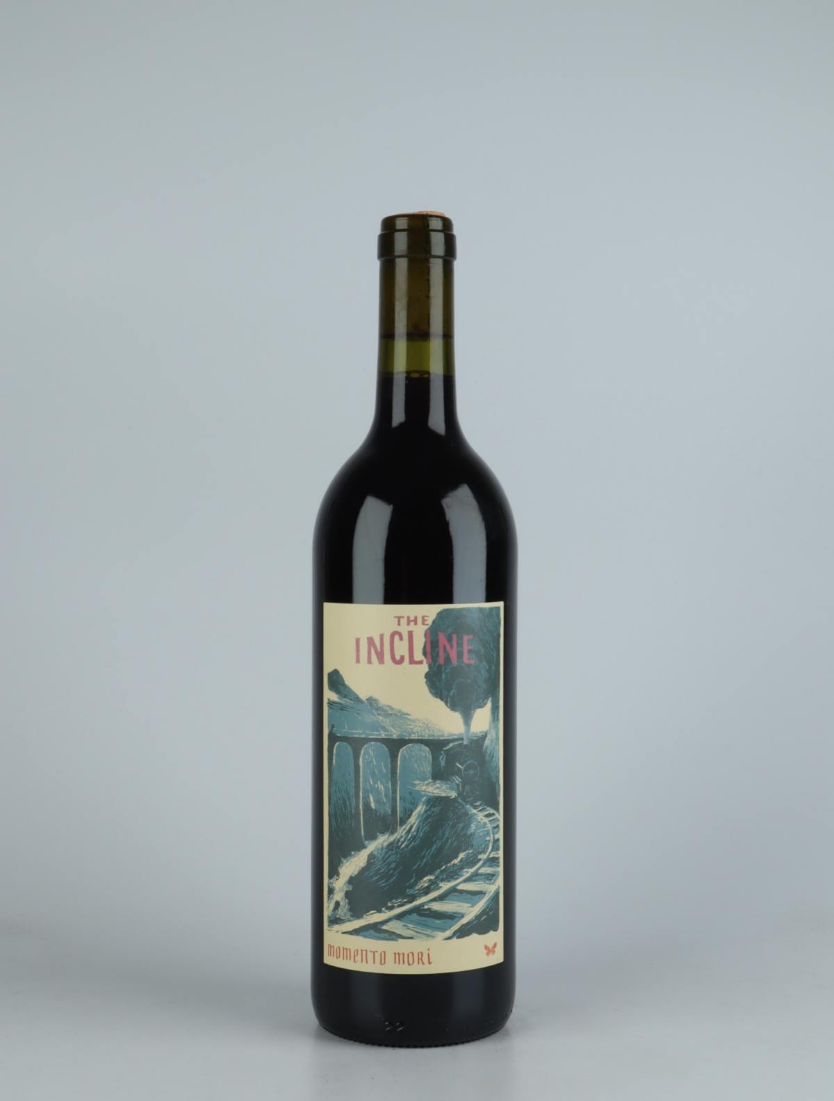 A bottle 2020 The Incline Red wine from Momento Mori, Victoria in Australia