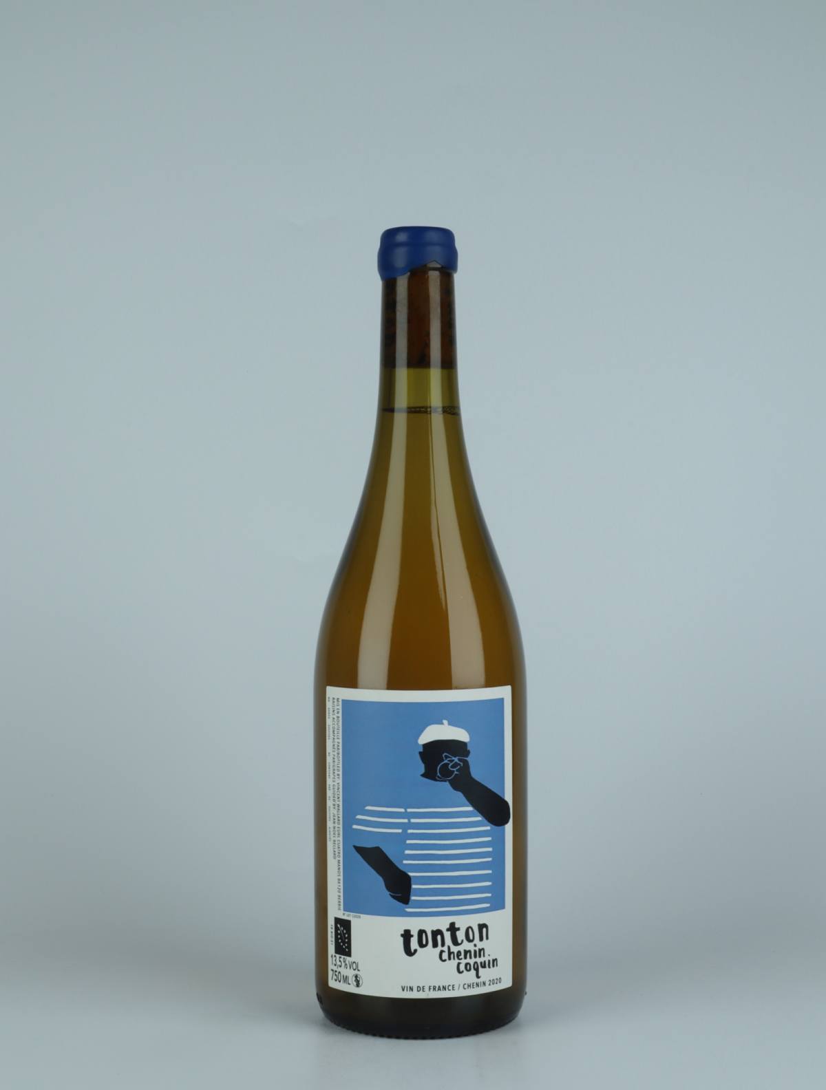 A bottle 2020 Tonton Chenin Coquin White wine from Vincent Wallard, Loire in France