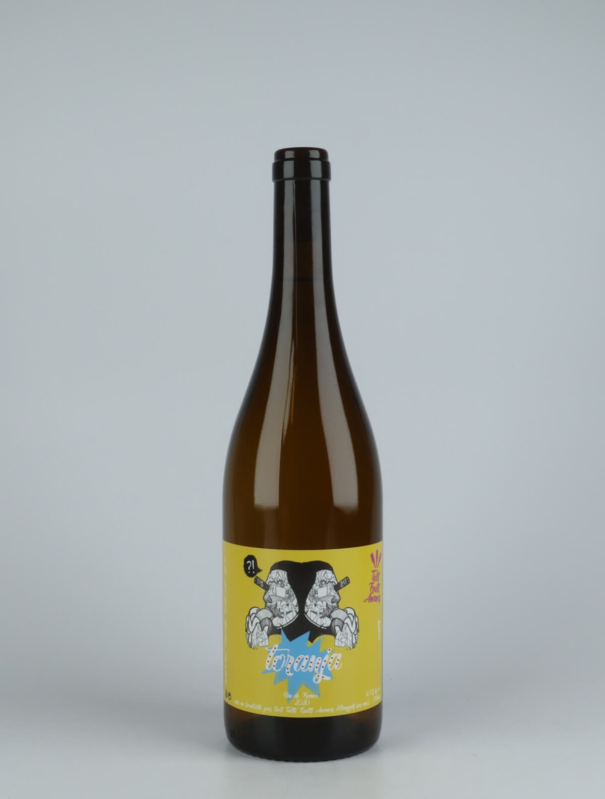 A bottle 2020 Toranja White wine from Tutti Frutti Ananas, Rousillon in France