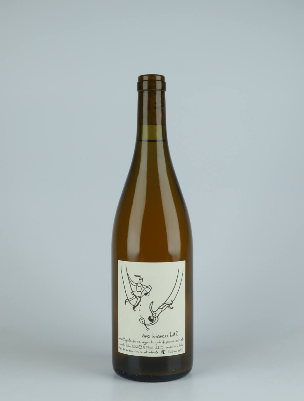 En flaske 2020 Vino Bianco #2 Orange vin fra Ajola, Umbrien i Italien