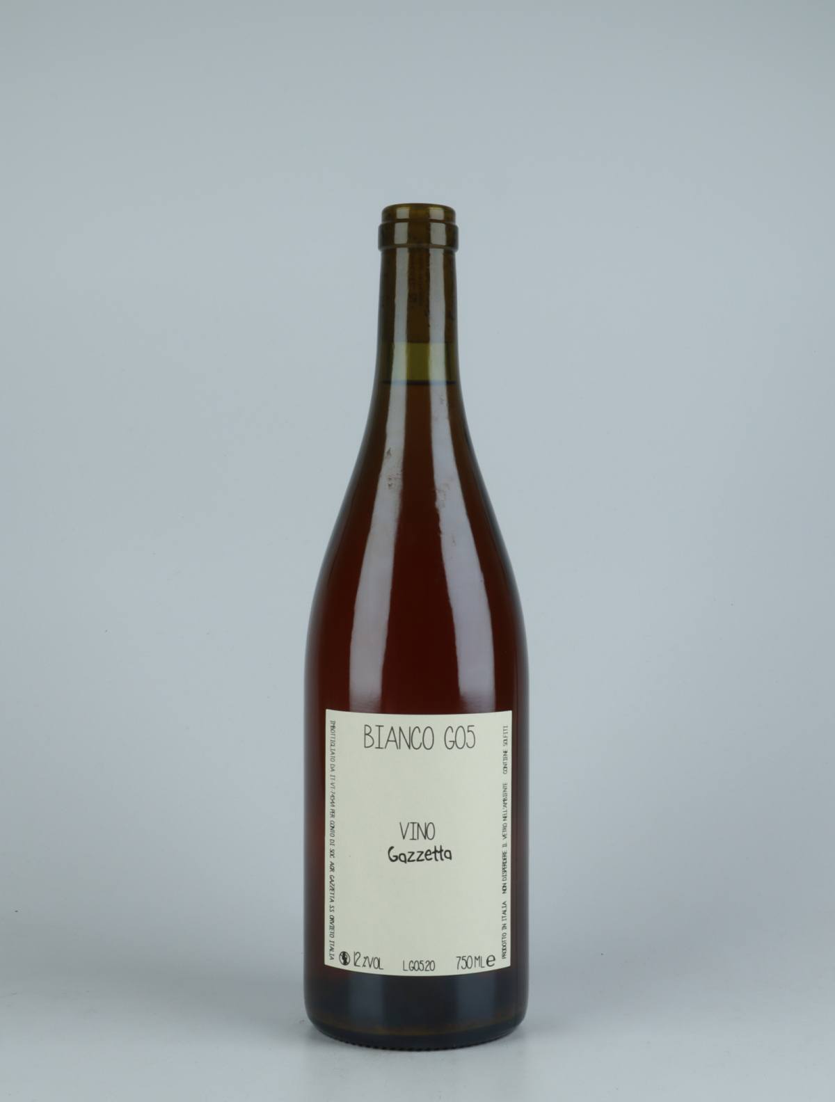En flaske 2020 Vino Bianco G05 Orange vin fra Gazzetta, Lazio i Italien