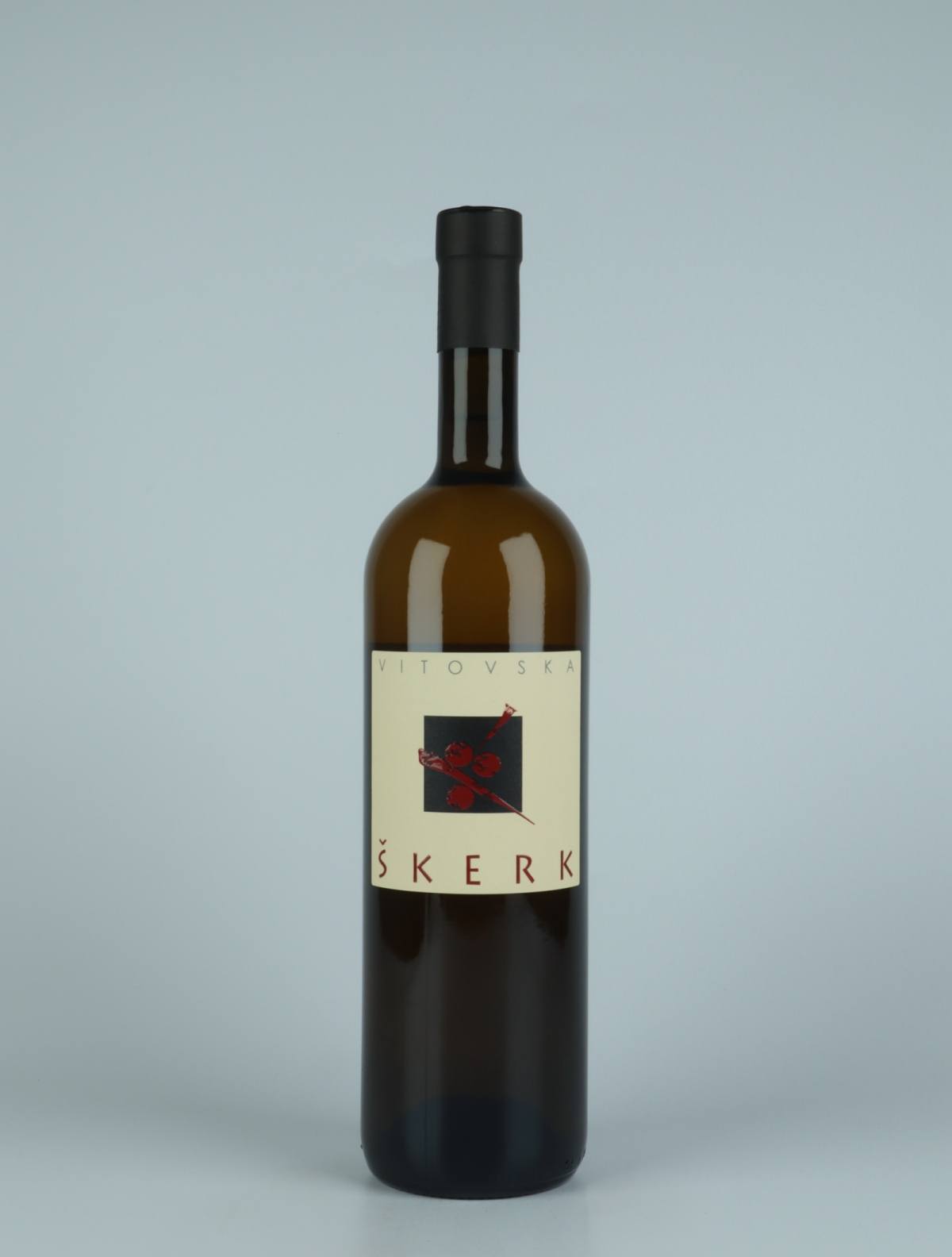 En flaske 2020 Vitovska Orange vin fra Skerk, Friuli i Italien