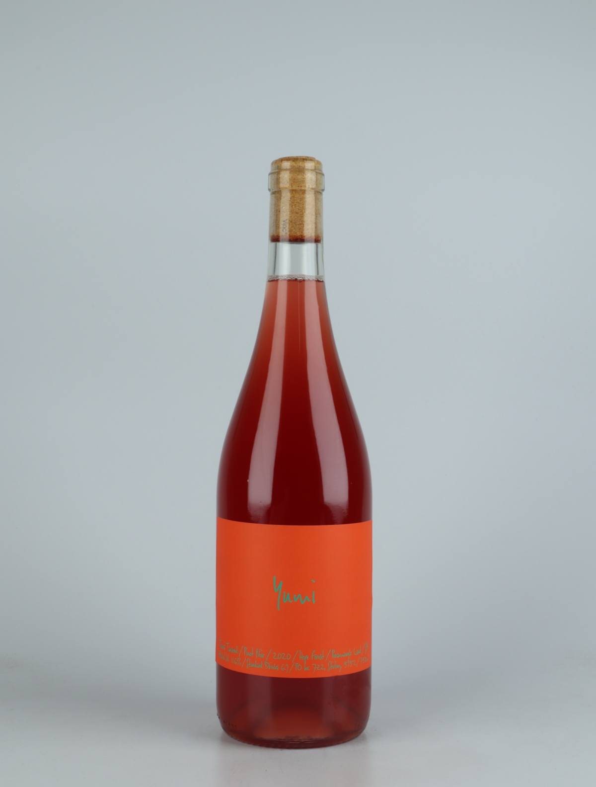 A bottle 2020 Yumi Pinot Noir Red wine from Travis Tausend, Adelaide Hills in Australia