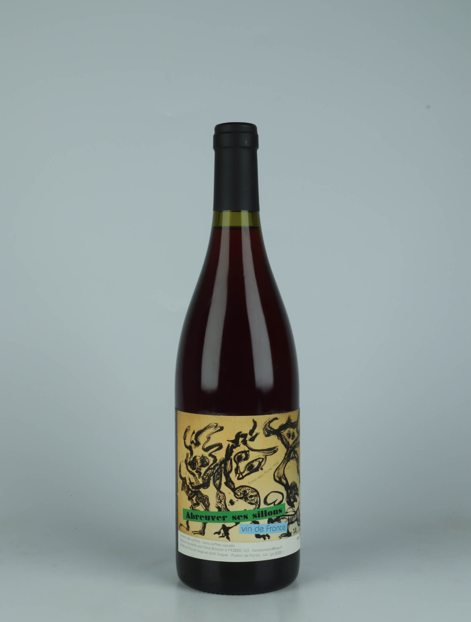 A bottle 2021 Abreuver ses Sillons Red wine from Daniel Sage, Haute-Loire in France