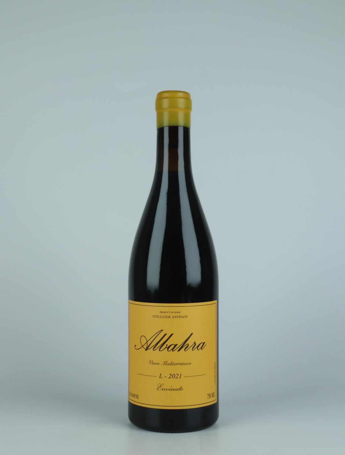 A bottle 2021 Albahra - Almansa Red wine from Envínate, Almansa in Spain