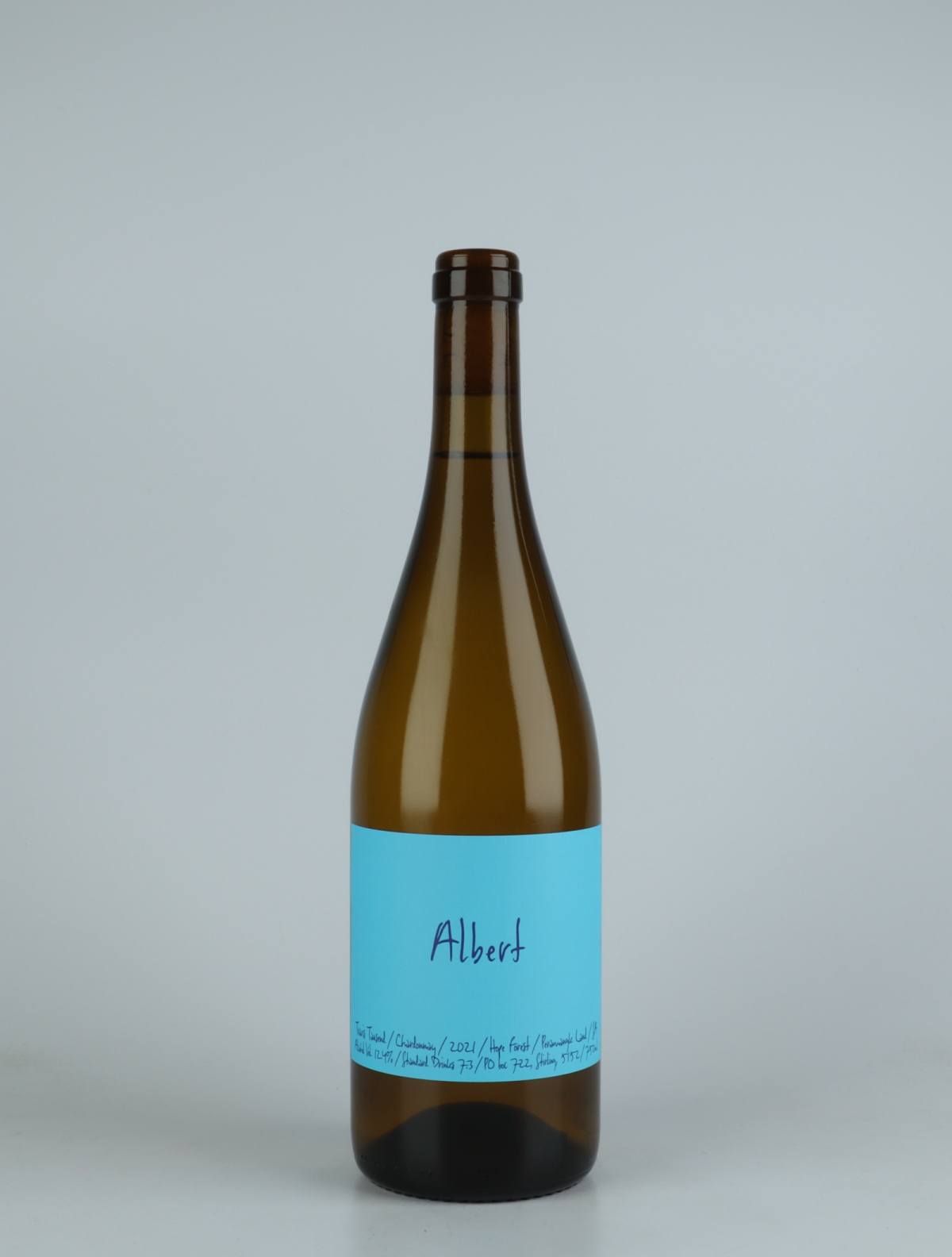 En flaske 2021 Albert Chardonnay Hvidvin fra Travis Tausend, Adelaide Hills i Australien