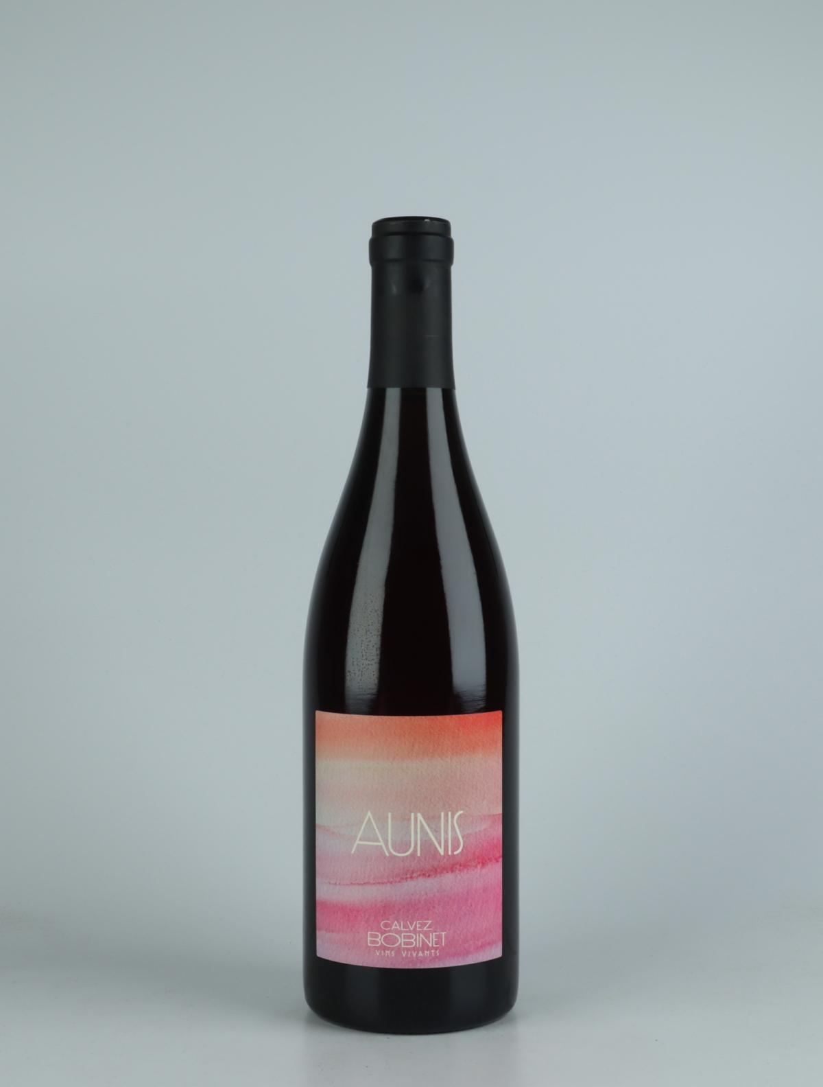 A bottle  Aunis Red wine from Domaine Bobinet, Loire in France