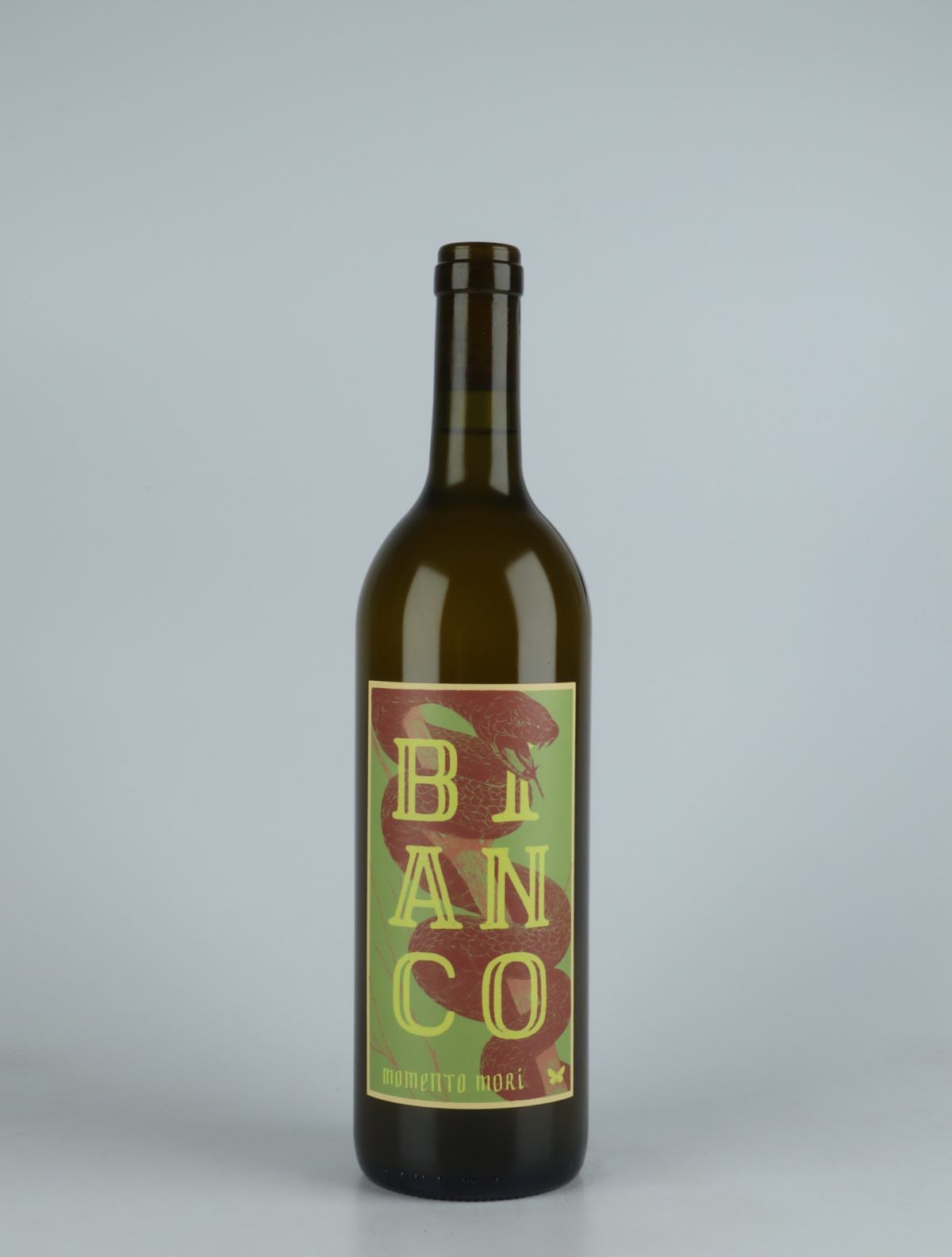A bottle 2021 Bianco Orange wine from Momento Mori, Victoria in Australia
