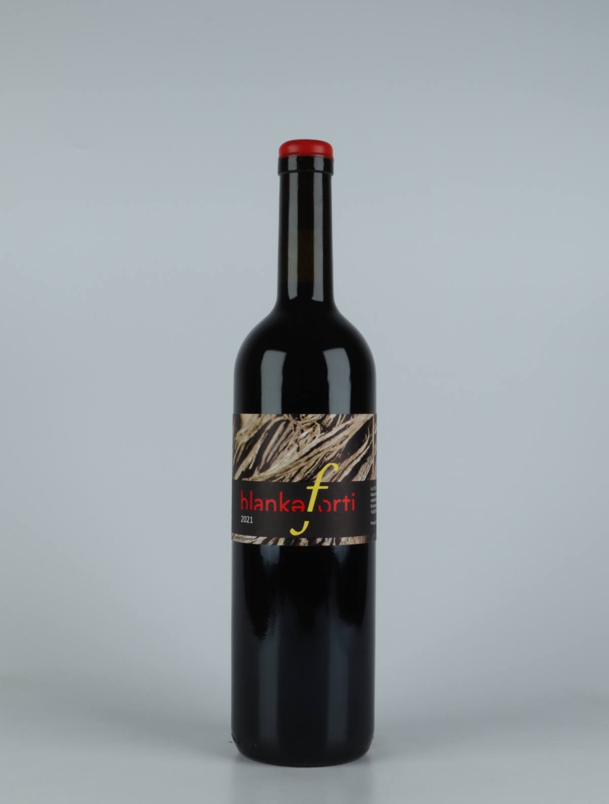 A bottle 2021 Blankaforti Red wine from Jordi Llorens, Catalonia in Spain
