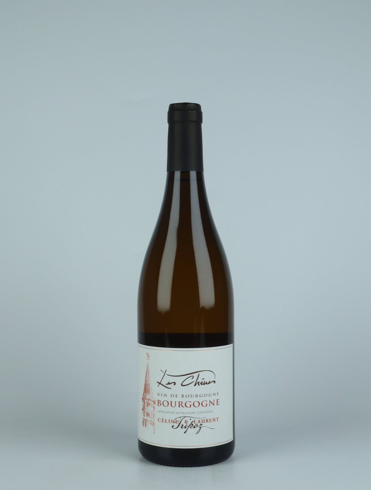 A bottle 2021 Bourgogne Blanc - Les Chênes White wine from Céline & Laurent Tripoz, Burgundy in France