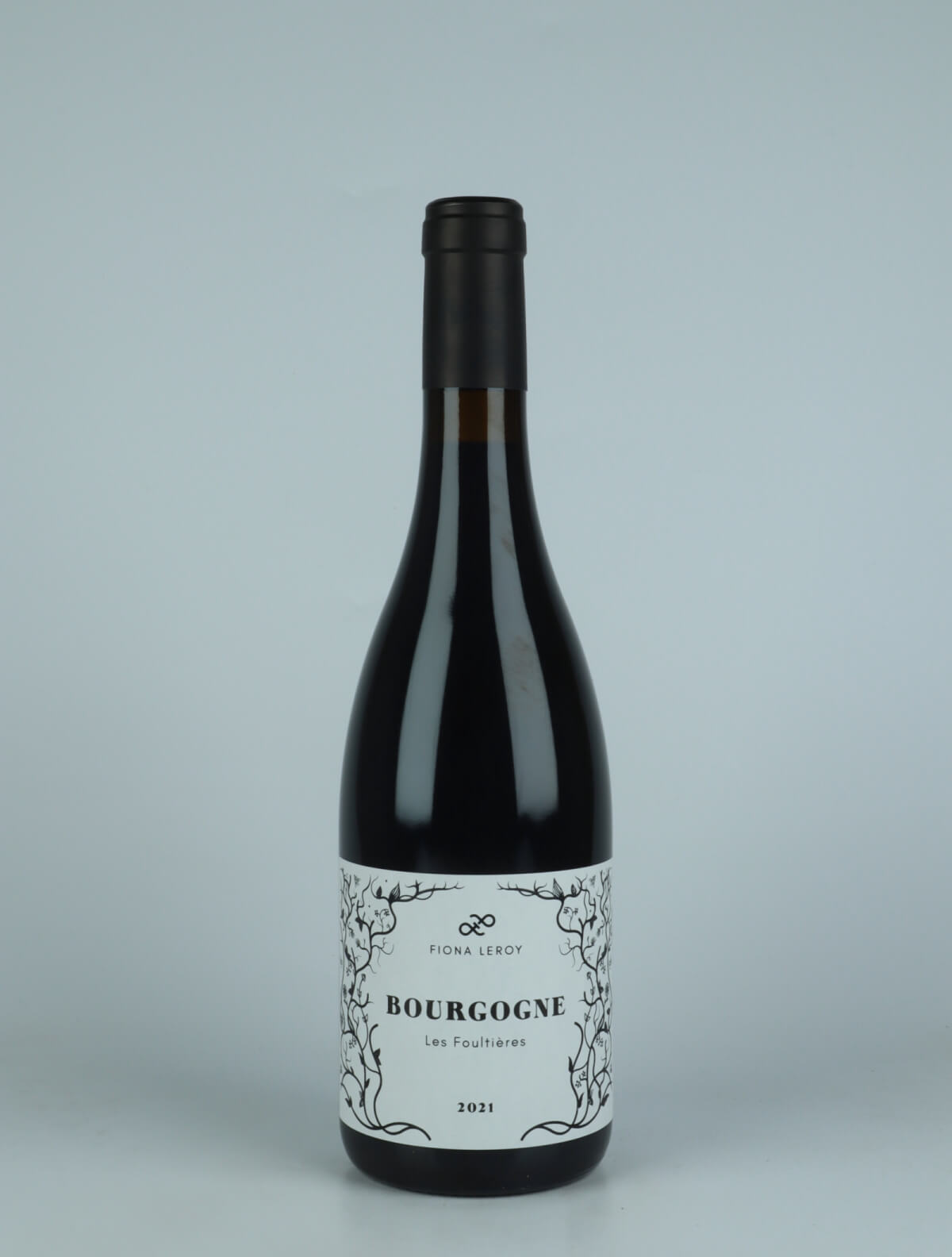 A bottle 2021 Bourgogne Rouge - Les Foultières Red wine from Fiona Leroy, Burgundy in France