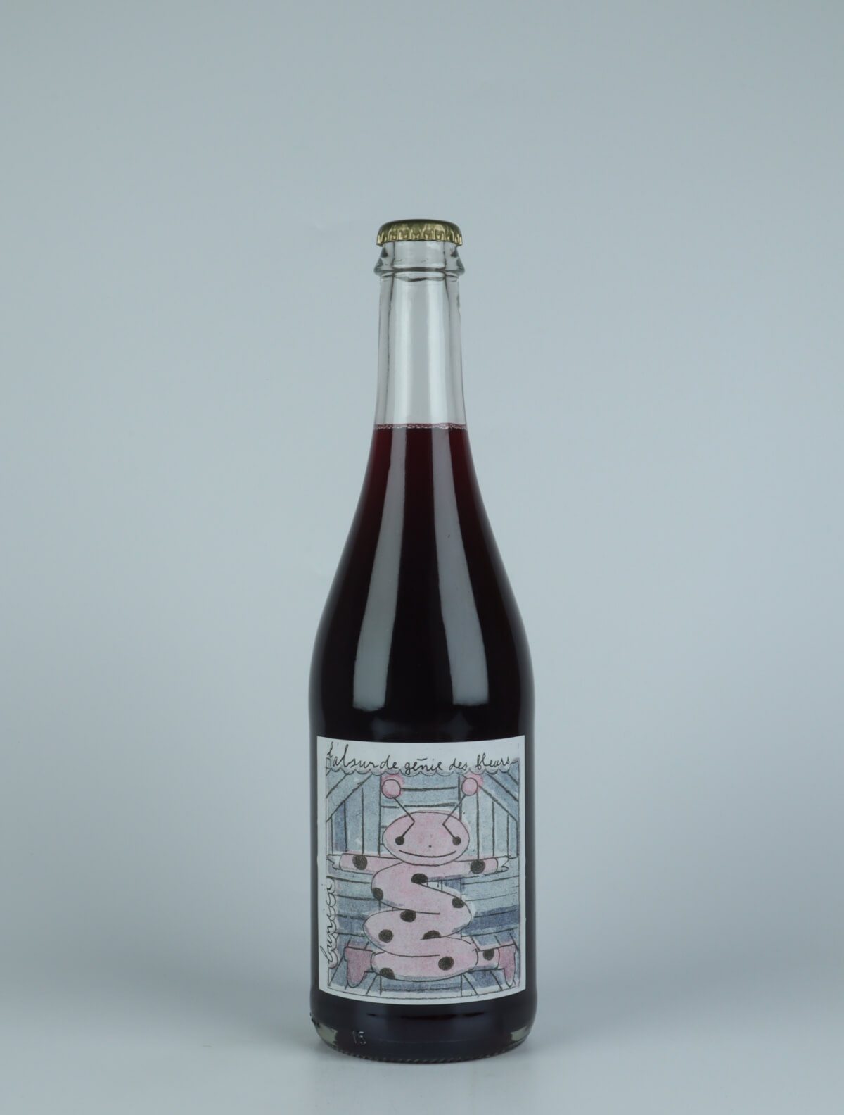 A bottle 2021 Bunici Red wine from Absurde Génie des Fleurs, Languedoc in France