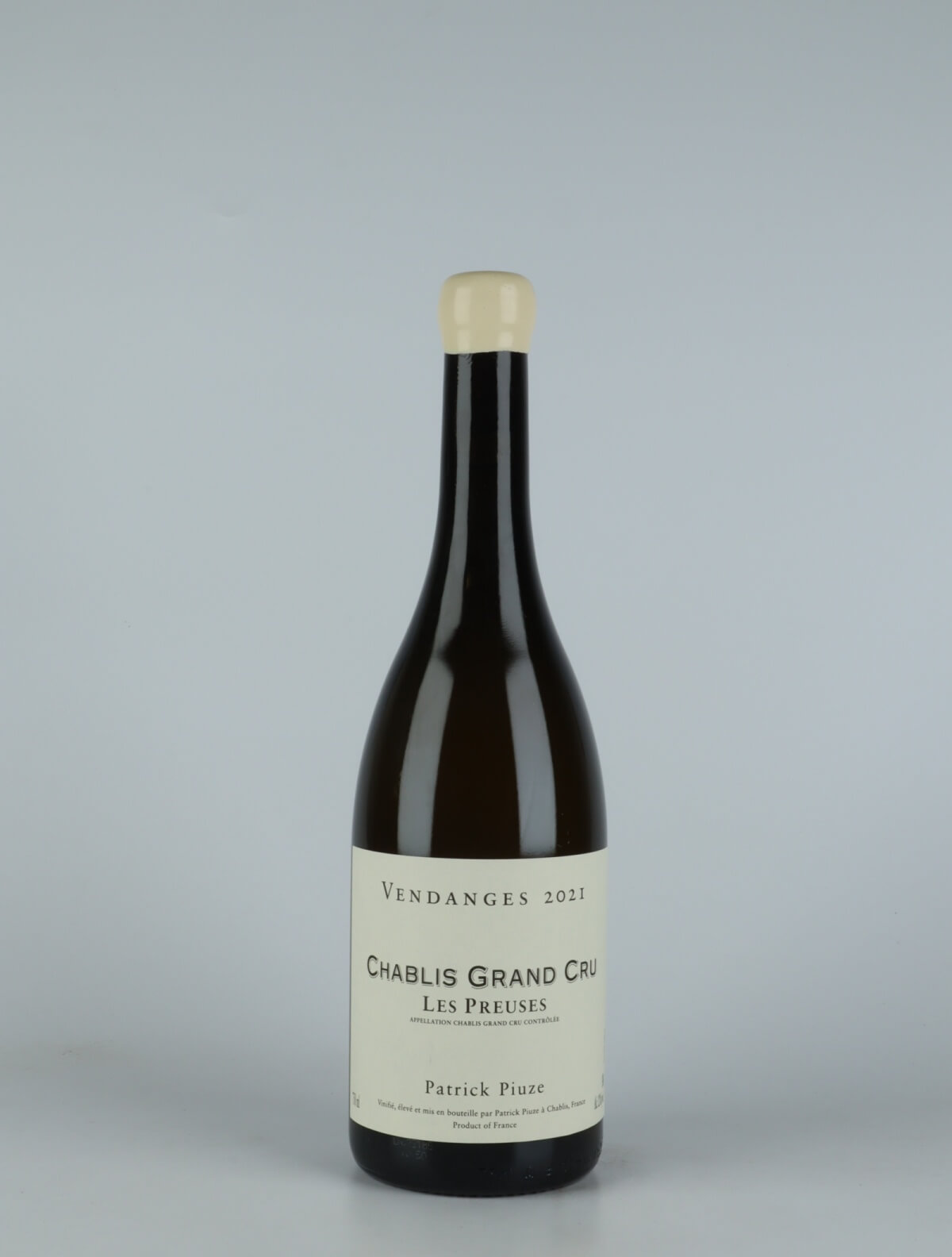 En flaske 2021 Chablis Grand Cru - Les Preuses Hvidvin fra Patrick Piuze, Bourgogne i Frankrig