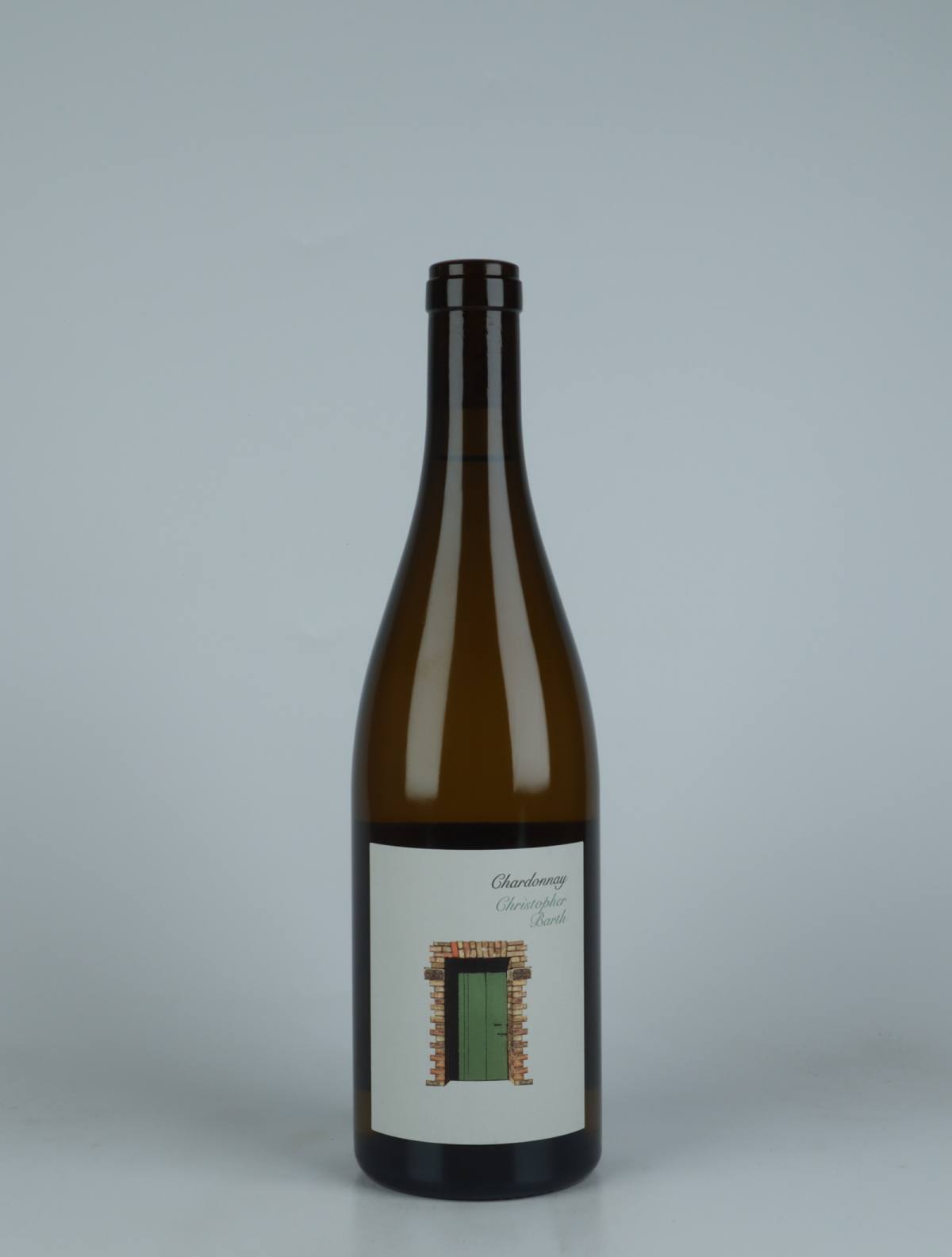 En flaske 2021 Chardonnay Hvidvin fra Christopher Barth, Rheinhessen i Tyskland