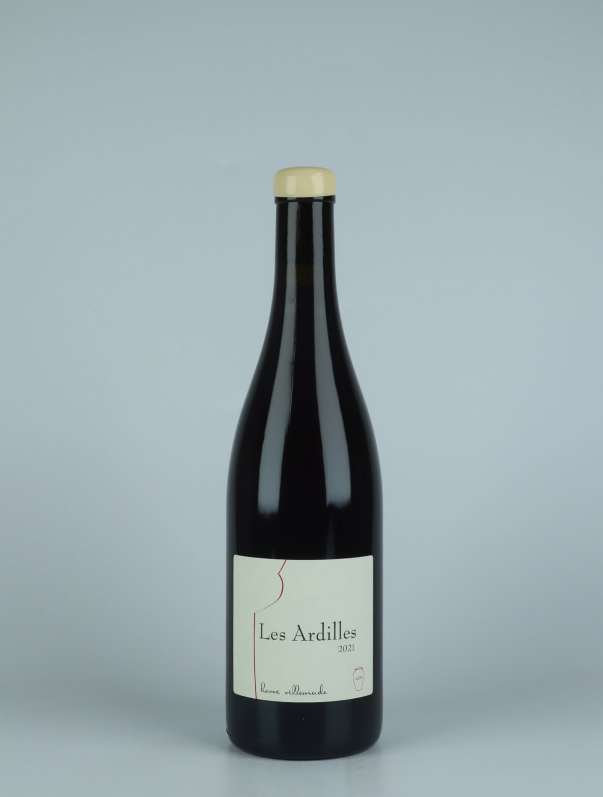 A bottle 2021 Cheverny Rouge - Les Ardilles Red wine from Hervé Villemade, Loire in France