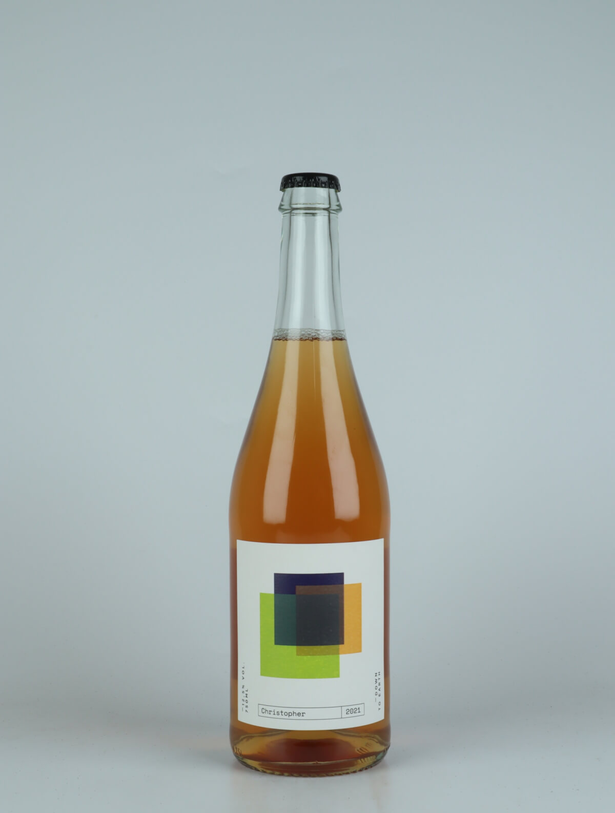 En flaske 2021 Christopher Orange vin fra do.t.e Vini, Toscana i Italien