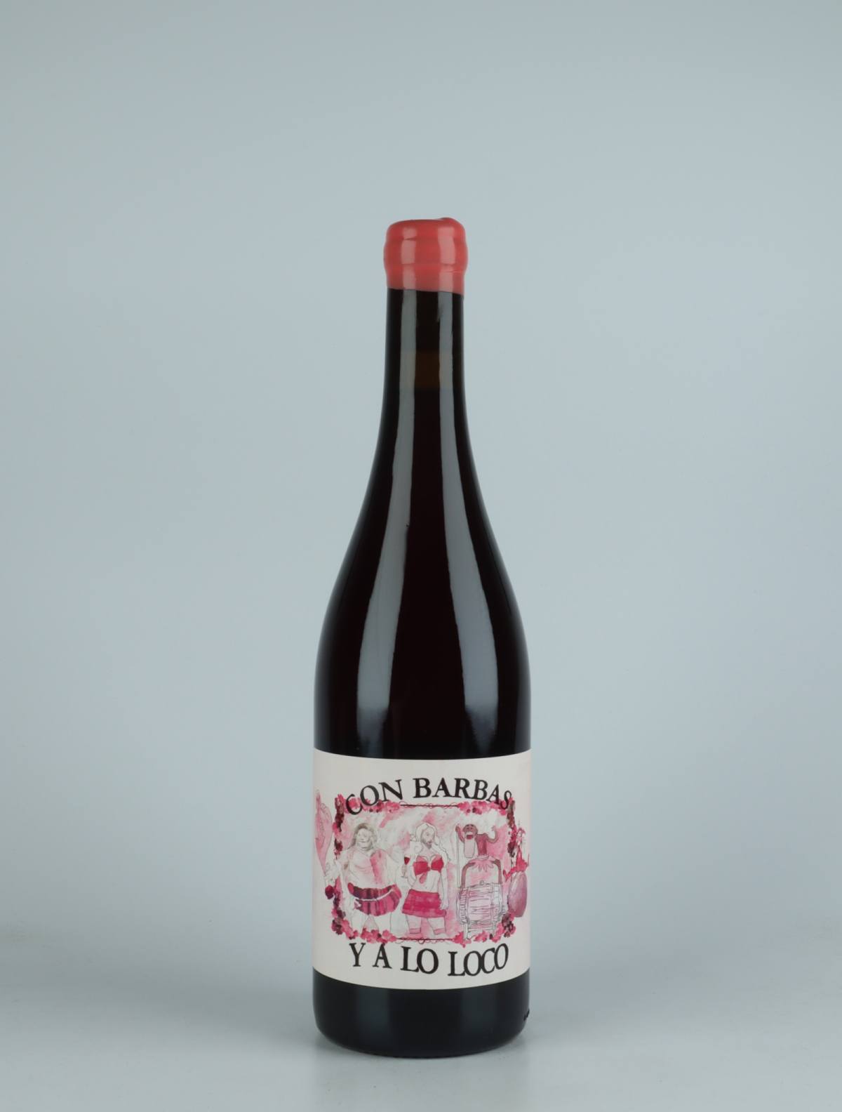 A bottle 2021 Con Barbas y a lo Loco Rosé from Celler la Salada, Penedès in Spain