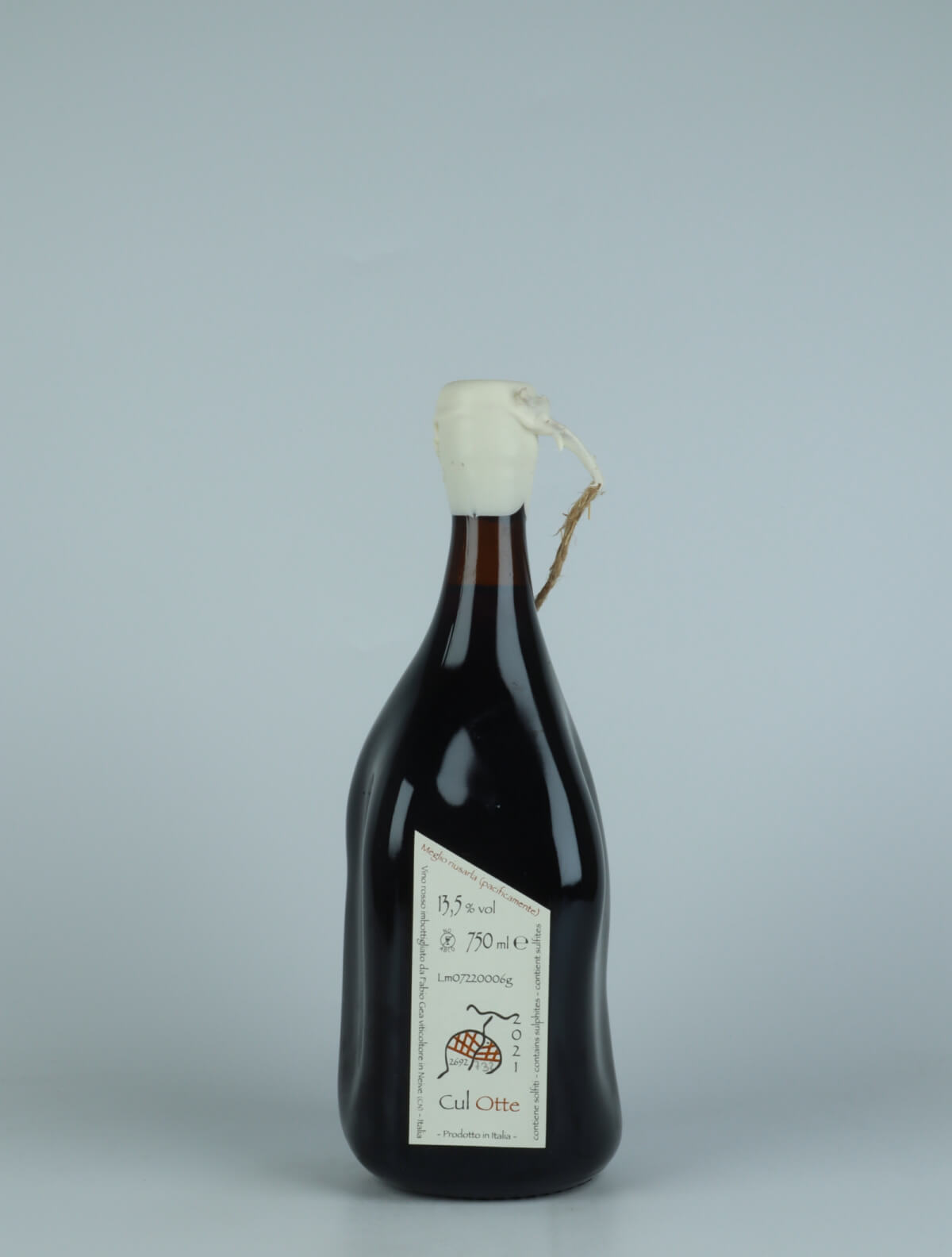 A bottle 2021 Cul Otte Red wine from Fabio Gea, Piedmont in Italy