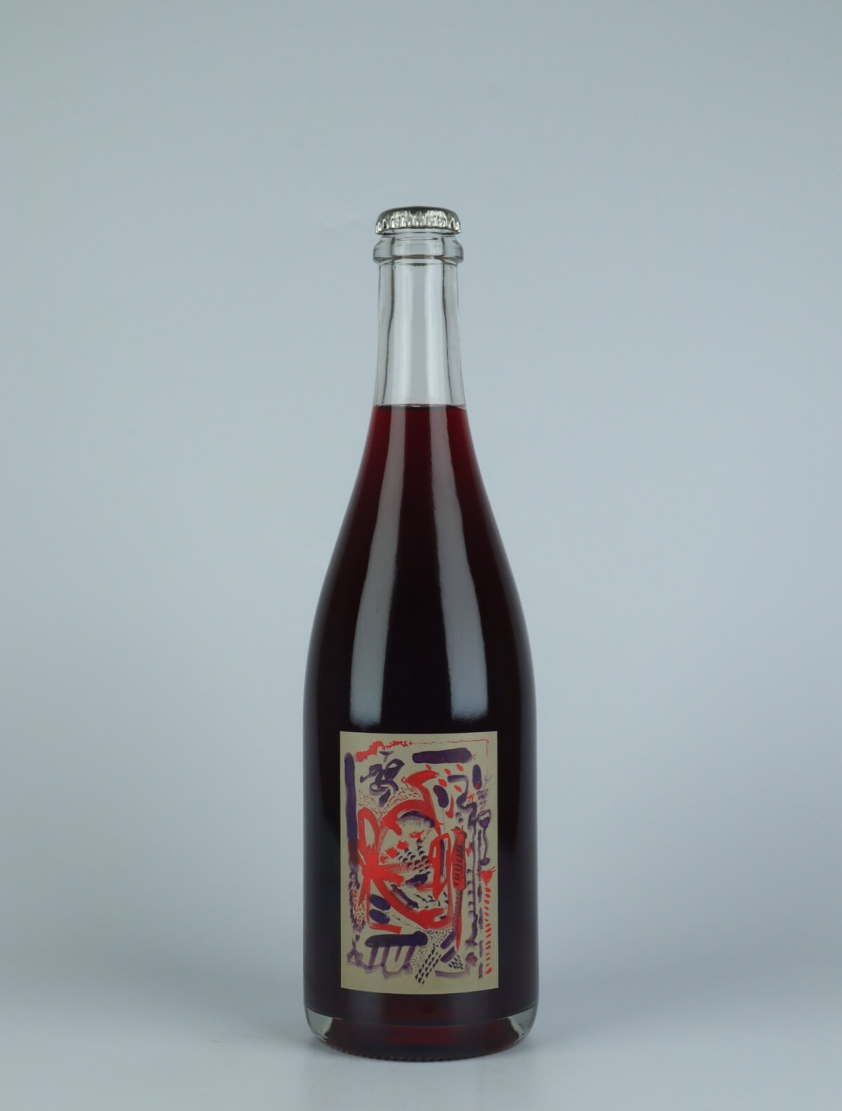 En flaske 2021 Curcubeu Rødvin fra Absurde Génie des Fleurs, Languedoc i Frankrig