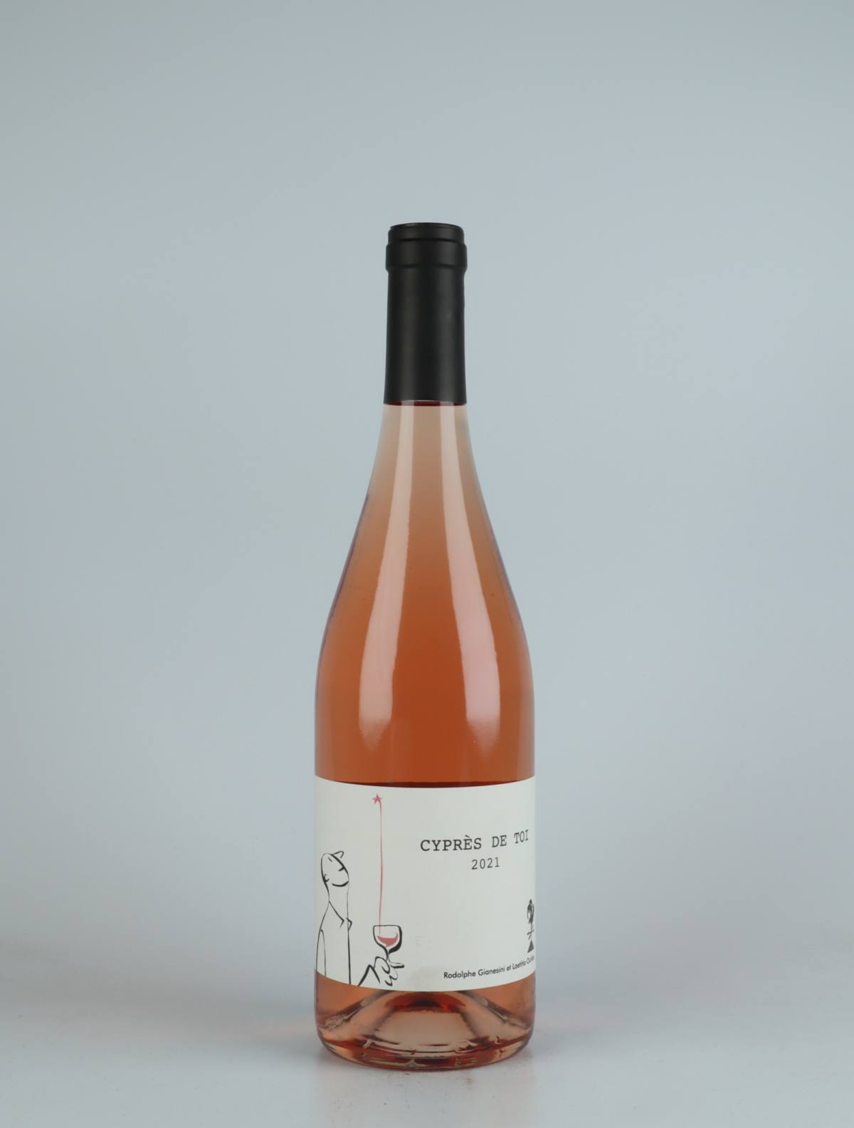 A bottle 2021 Cypres de Toi Rosé Rosé from Fond Cyprès, Languedoc in France