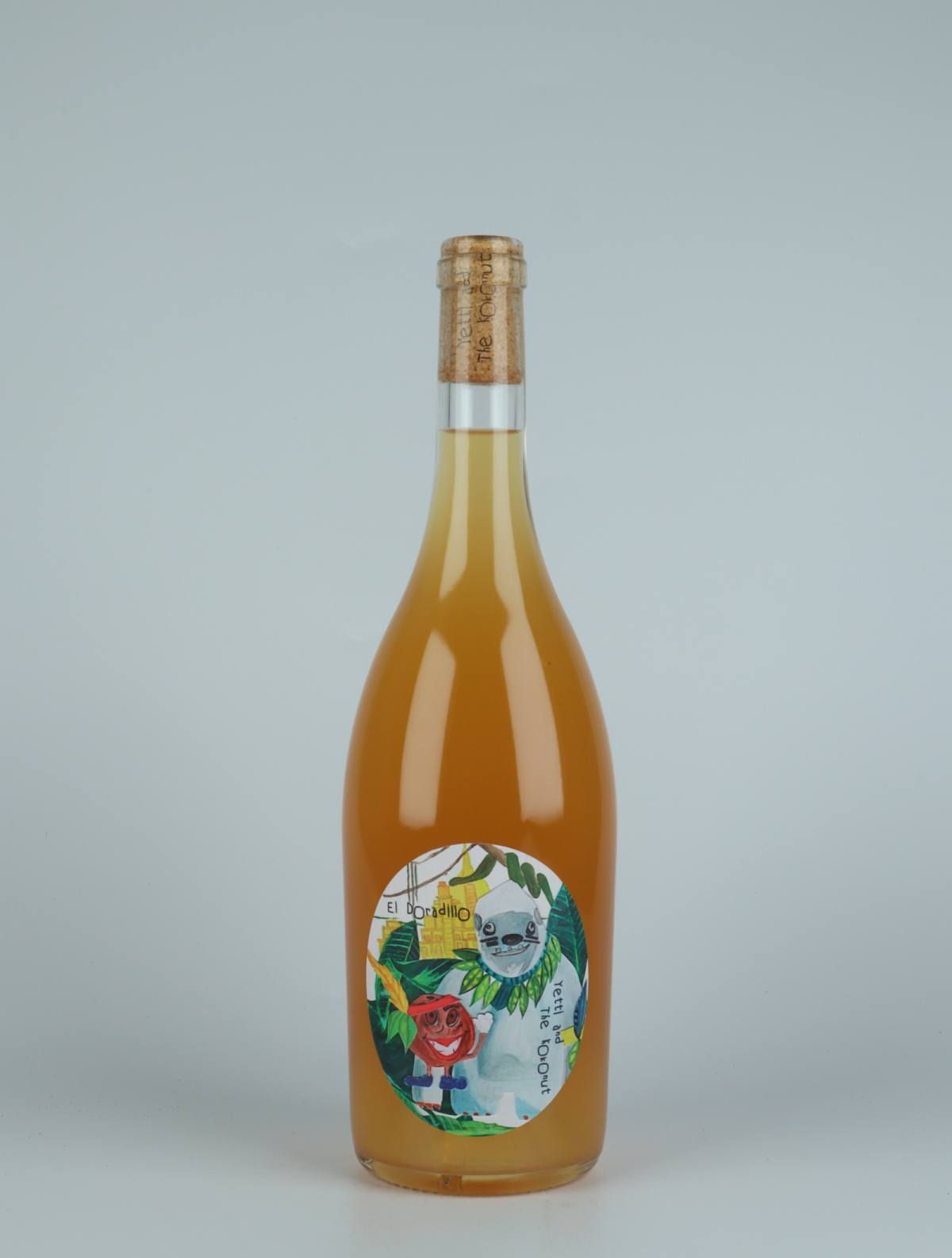 A bottle 2021 El Doradillo Orange wine from Yetti and the Kokonut, Adelaide Hills in Australia