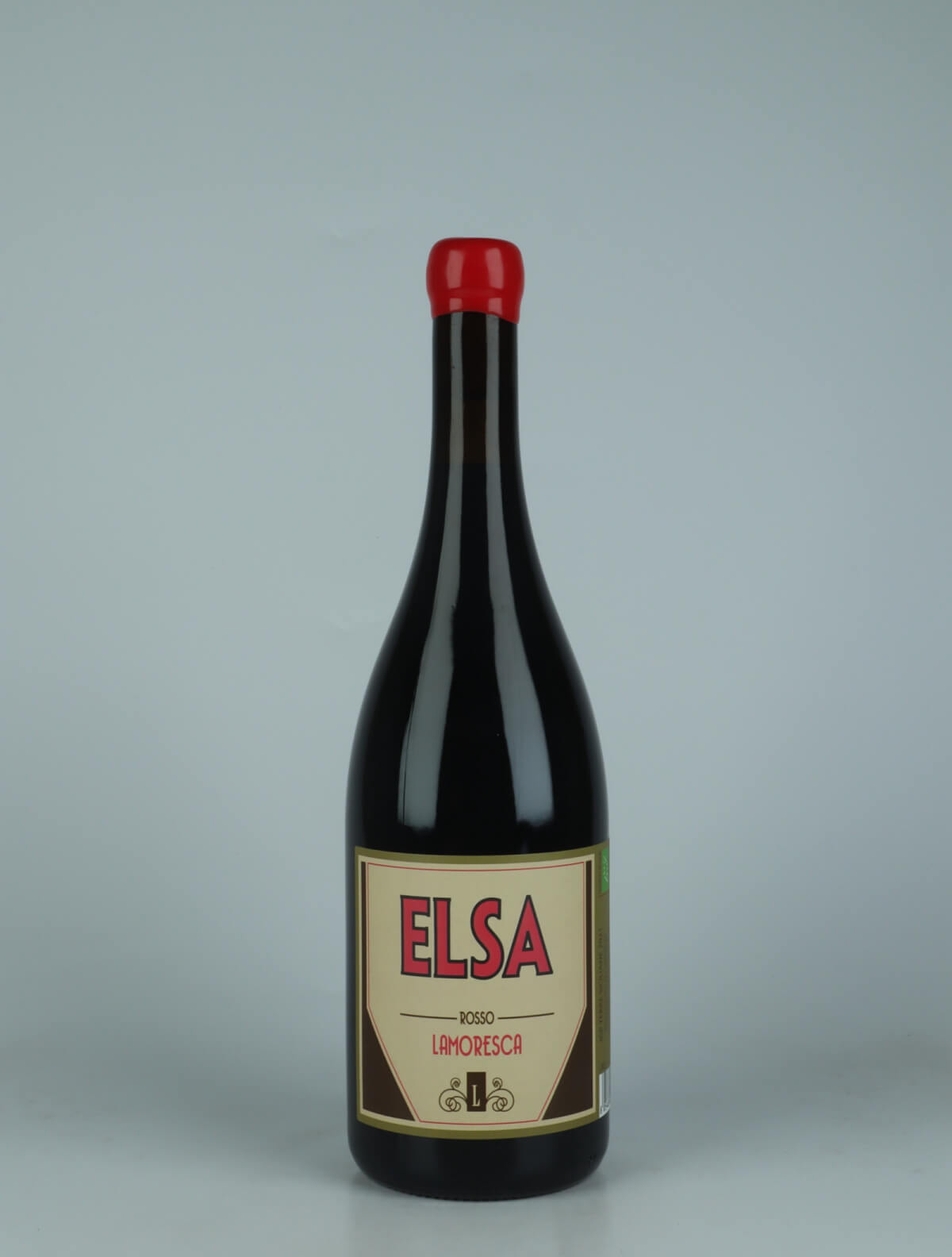 A bottle 2021 Elsa Red wine from Lamoresca, Sicily in Italy