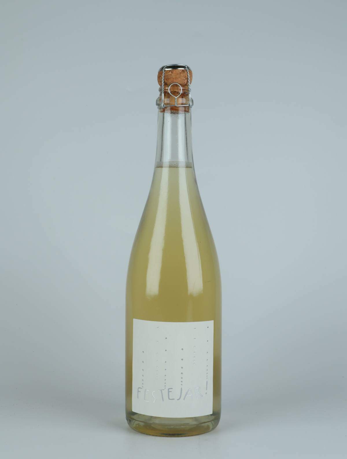 A bottle 2021 Festejar Blanc Sparkling from Patrick Bouju, Auvergne in France