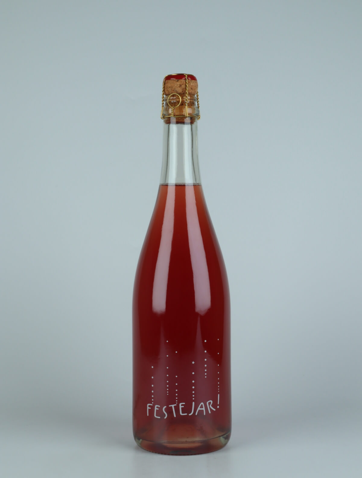 A bottle 2021 Festejar Rosé Sparkling from Patrick Bouju, Auvergne in France