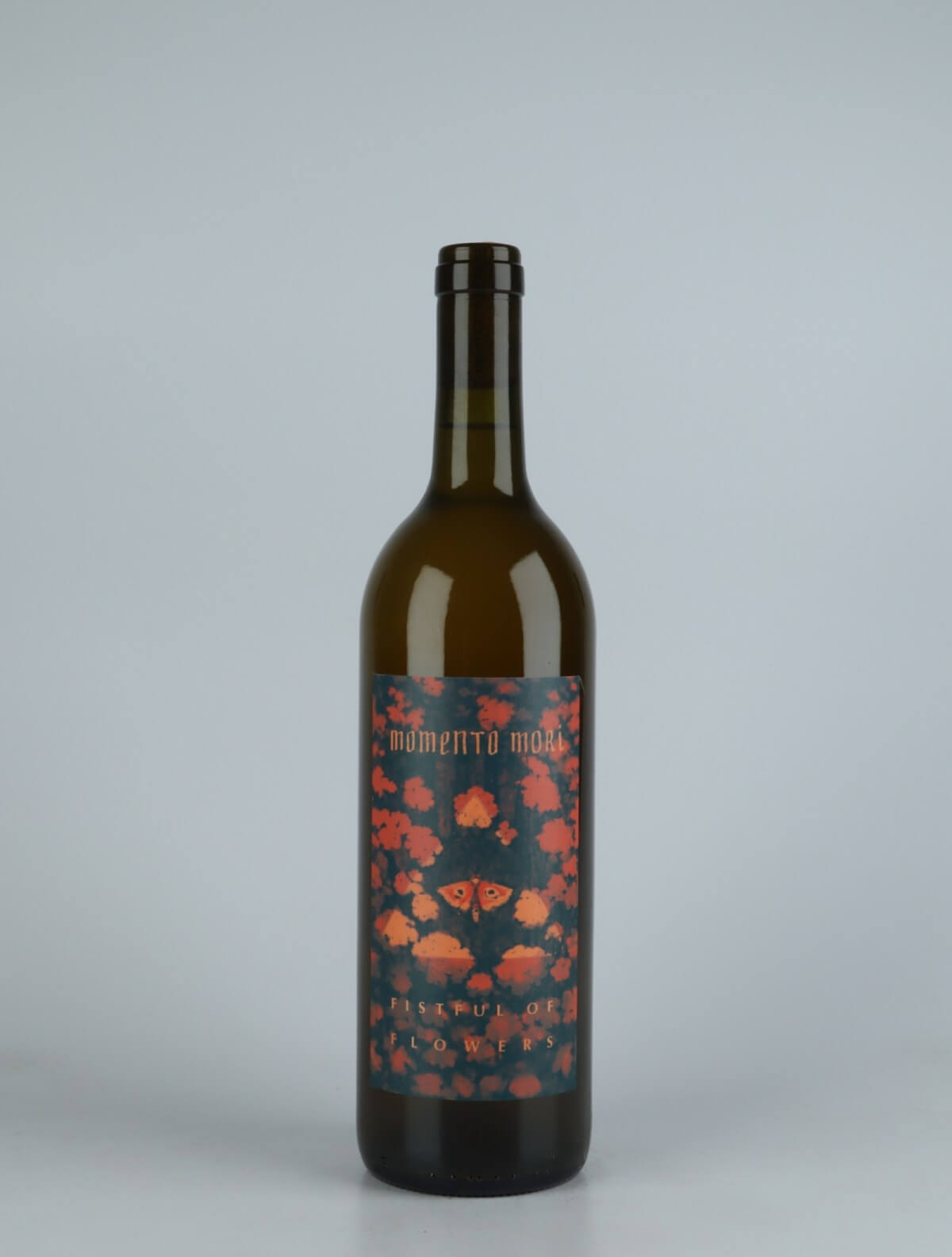 A bottle 2021 Fistful of Flowers Orange wine from Momento Mori, Victoria in Australia