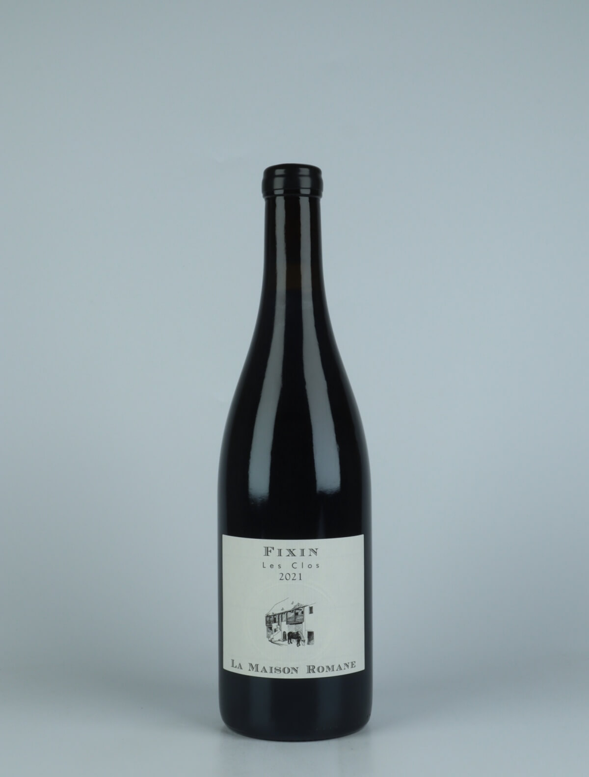 En flaske 2021 Fixin - Les Clos Rødvin fra La Maison Romane, Bourgogne i Frankrig