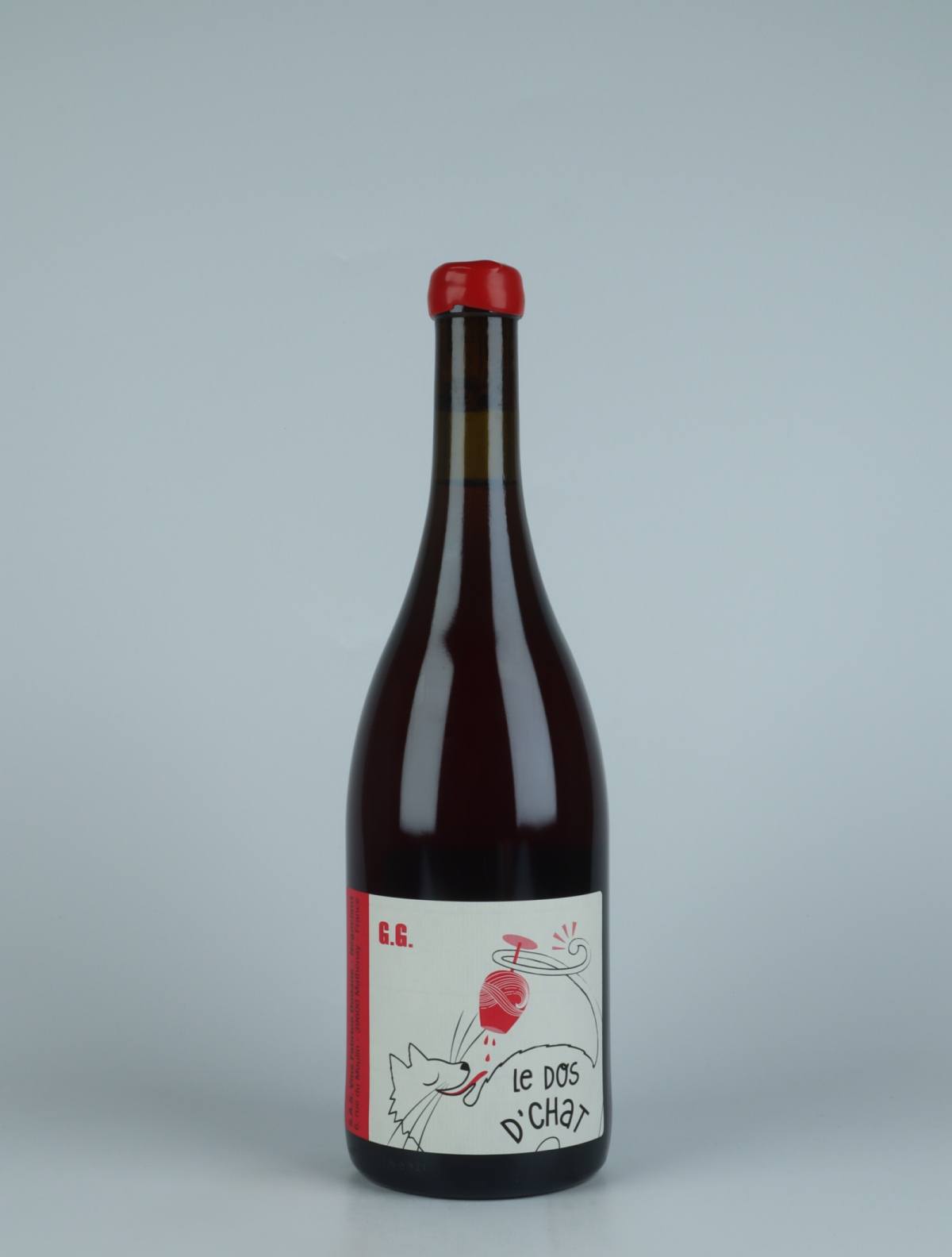 A bottle 2021 G.G. Rouge Red wine from Fabrice Dodane, Jura in France