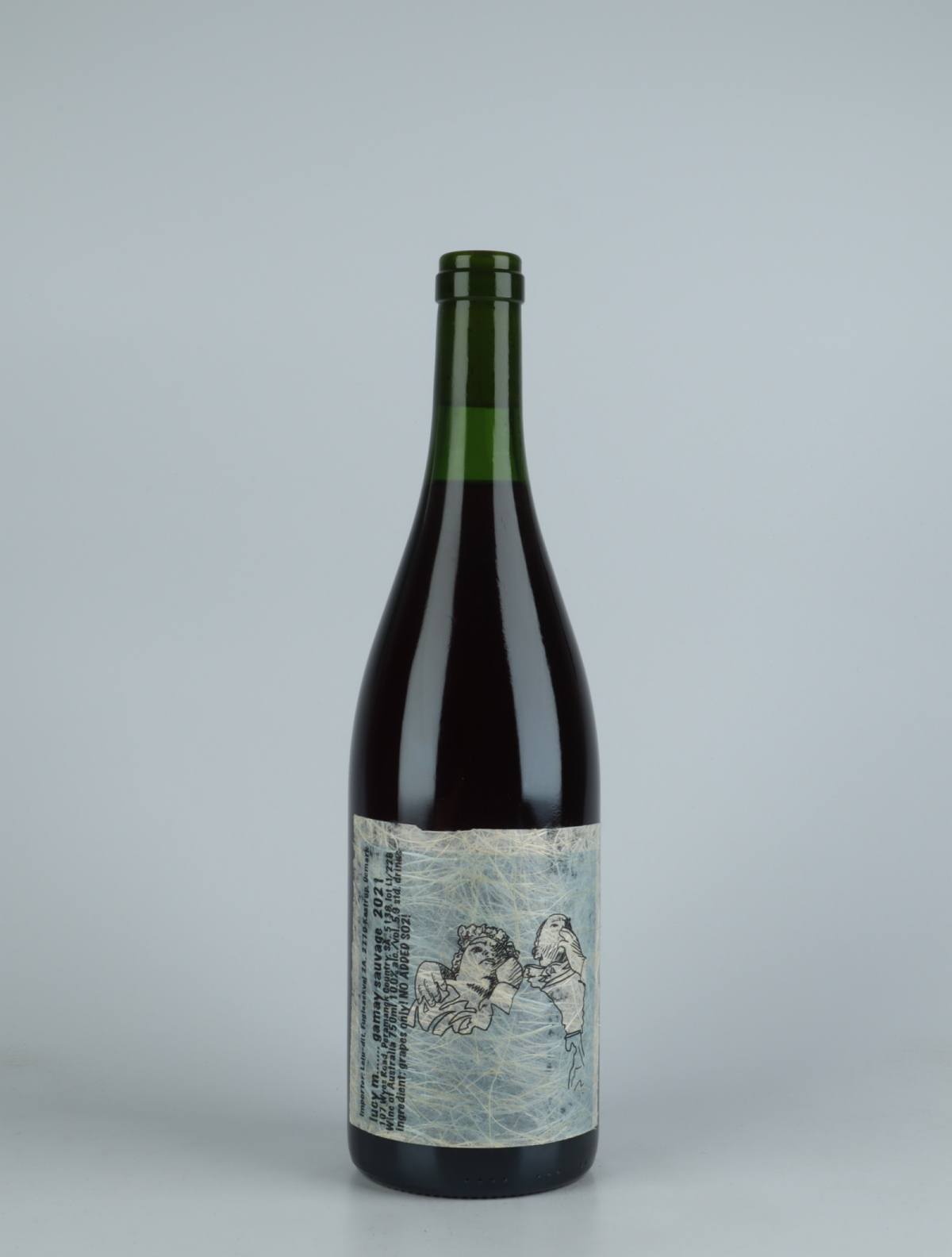 A bottle 2021 Gamay Sauvage Red wine from Lucy Margaux, Adelaide Hills in Australia