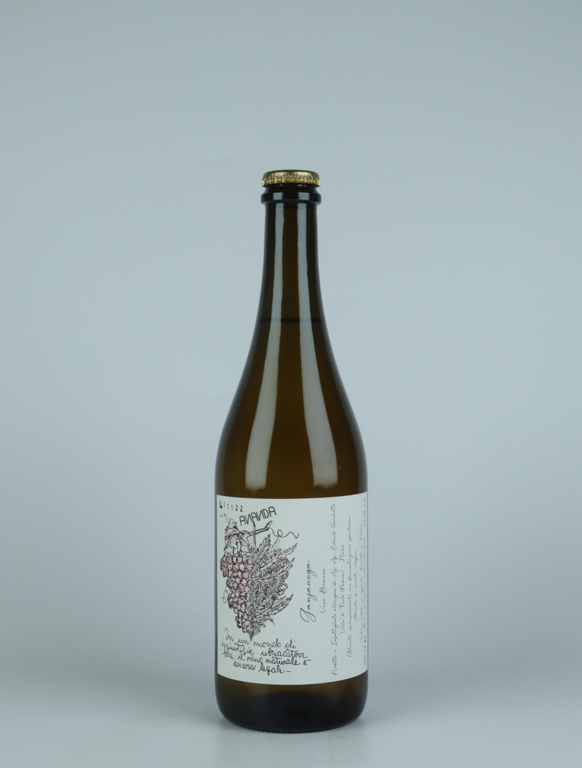 A bottle 2021 Ganjanega White wine from Edoardo Sacchetto, Veneto in Italy