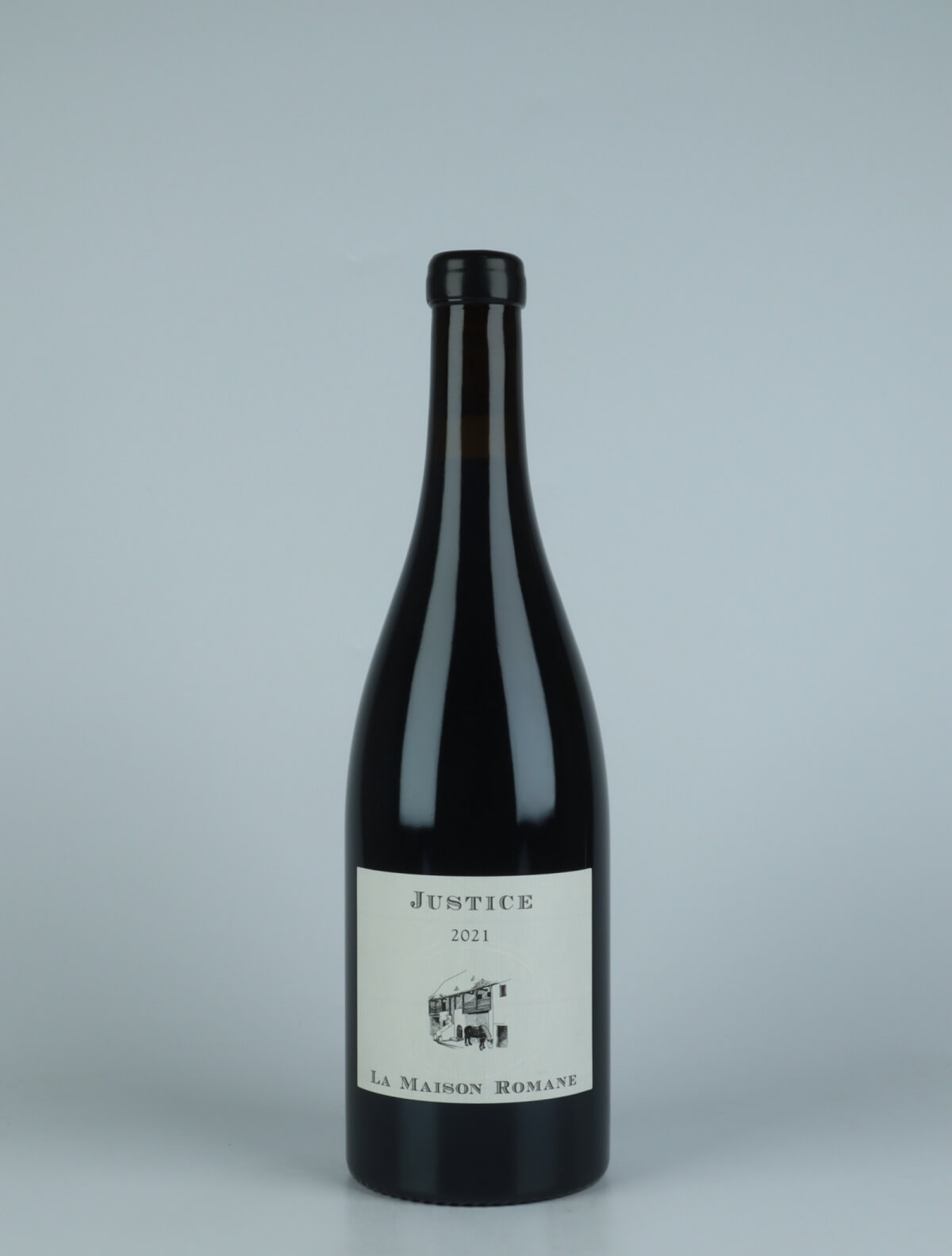 A bottle 2021 Gevrey Chambertin - La Justice Red wine from La Maison Romane, Burgundy in France