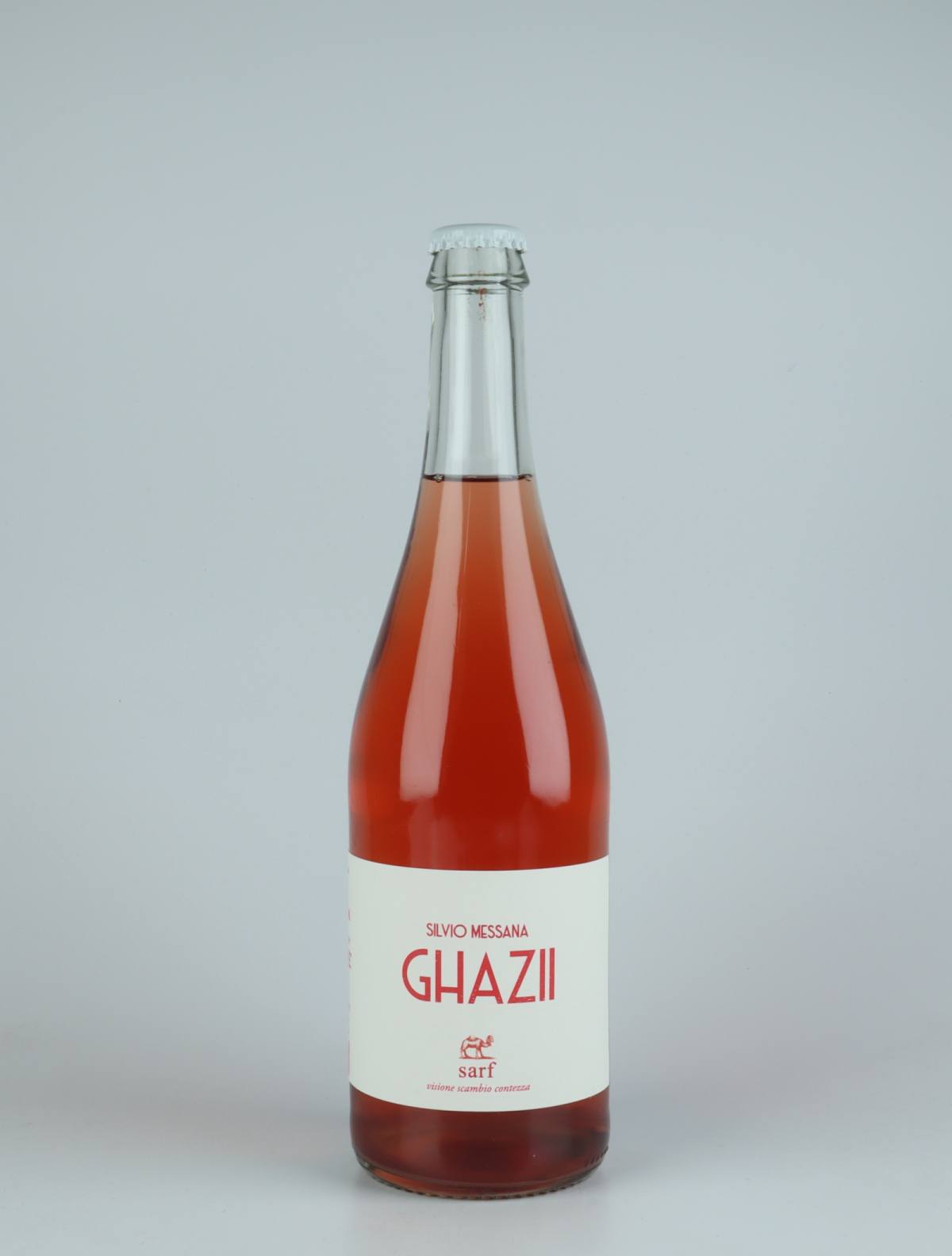 A bottle 2021 Ghazii Sparkling from Silvio Messana, Tuscany in Italy
