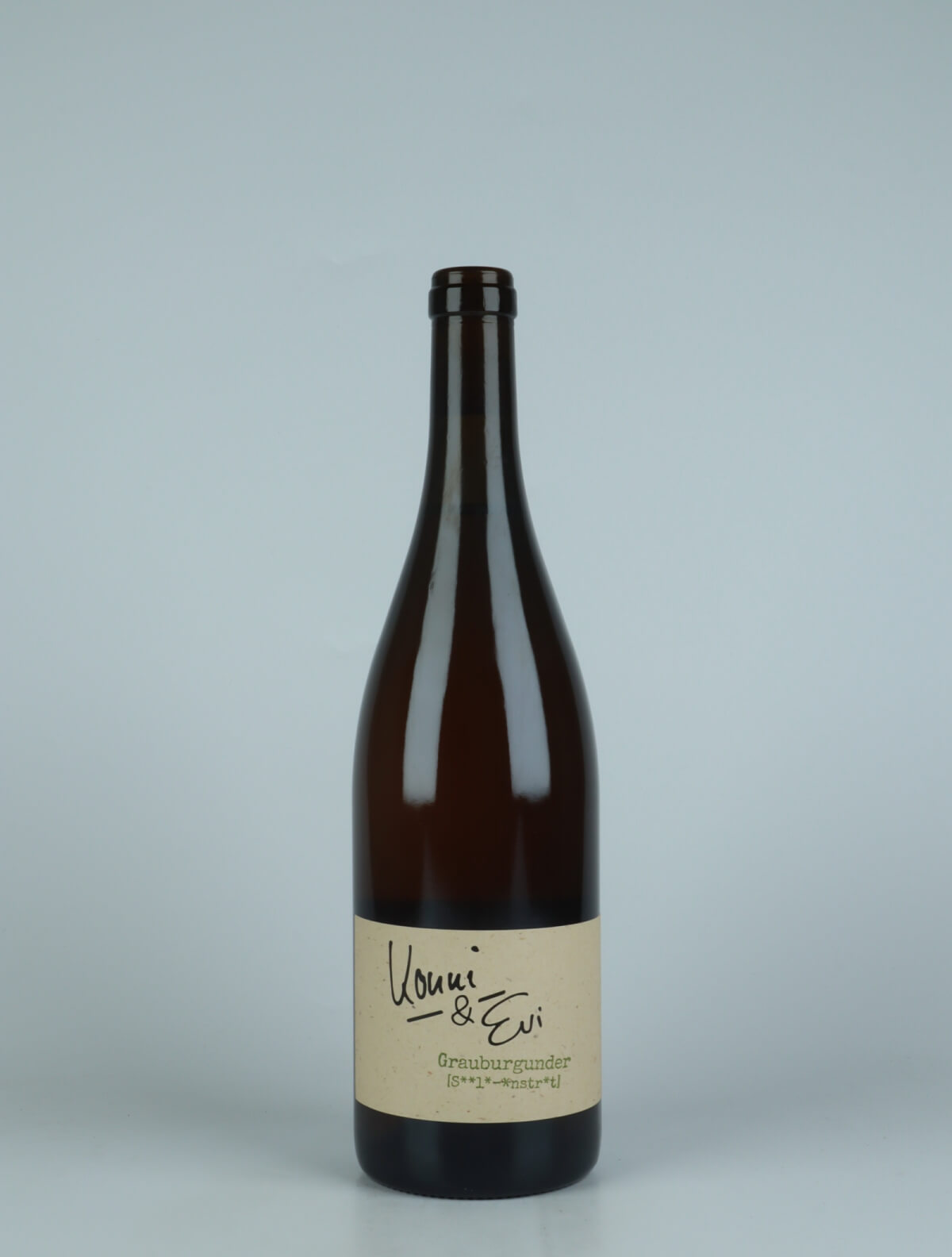 A bottle 2021 Grauburgunder White wine from Konni & Evi, Saale-Unstrut in Germany