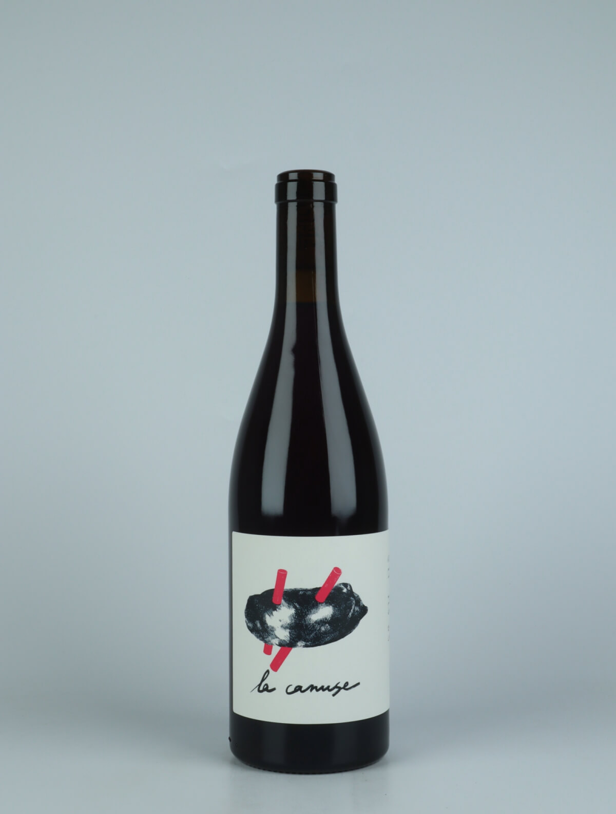 A bottle 2021 La Canuse Red wine from Slope, Rhône in France