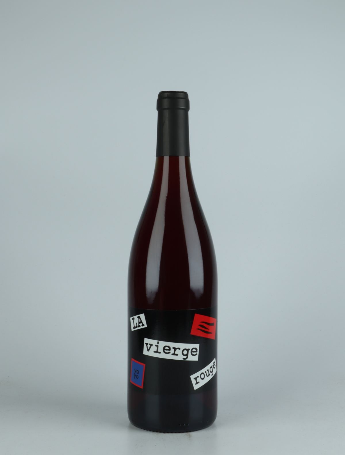 A bottle 2021 La Vierge Rouge Red wine from Domaine Yoyo, Rousillon in France