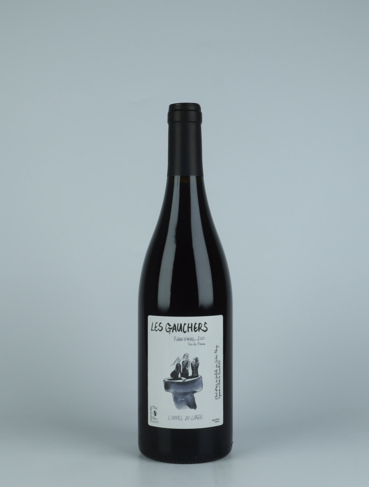 En flaske 2021 L'Appel du Large Rødvin fra Les Gauchers, Loire i Frankrig