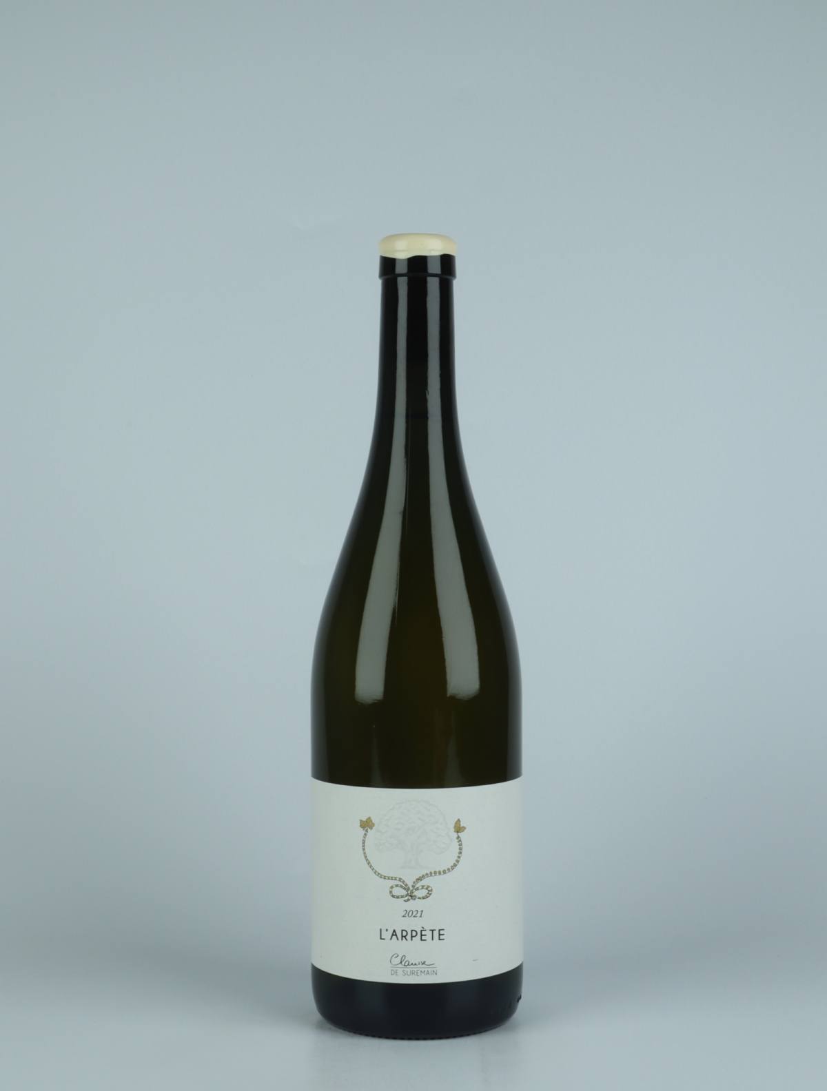 A bottle 2021 L'Arpète White wine from Clarisse de Suremain, Burgundy in France