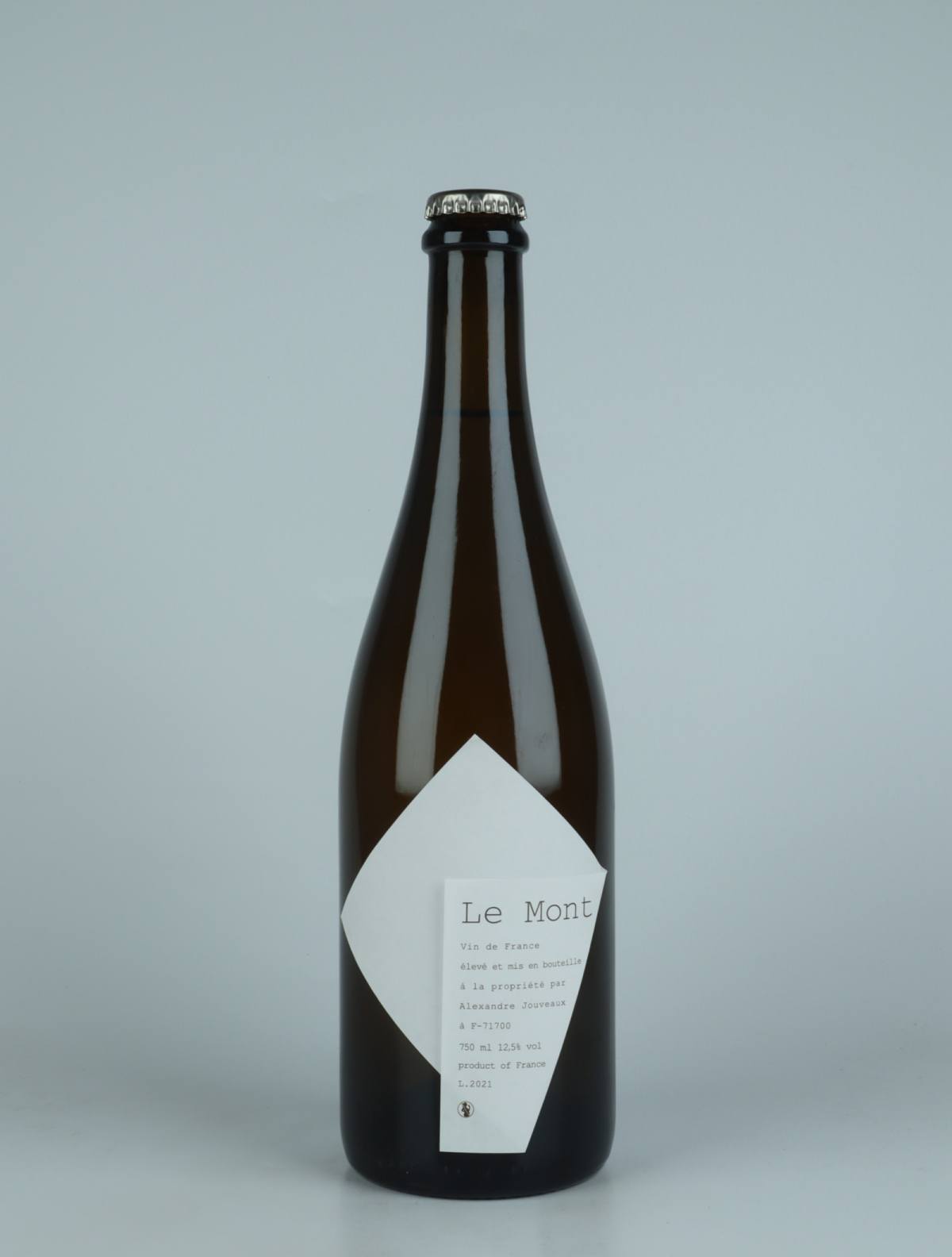 En flaske 2021 Le Mont Hvidvin fra Alexandre Jouveaux, Bourgogne i Frankrig