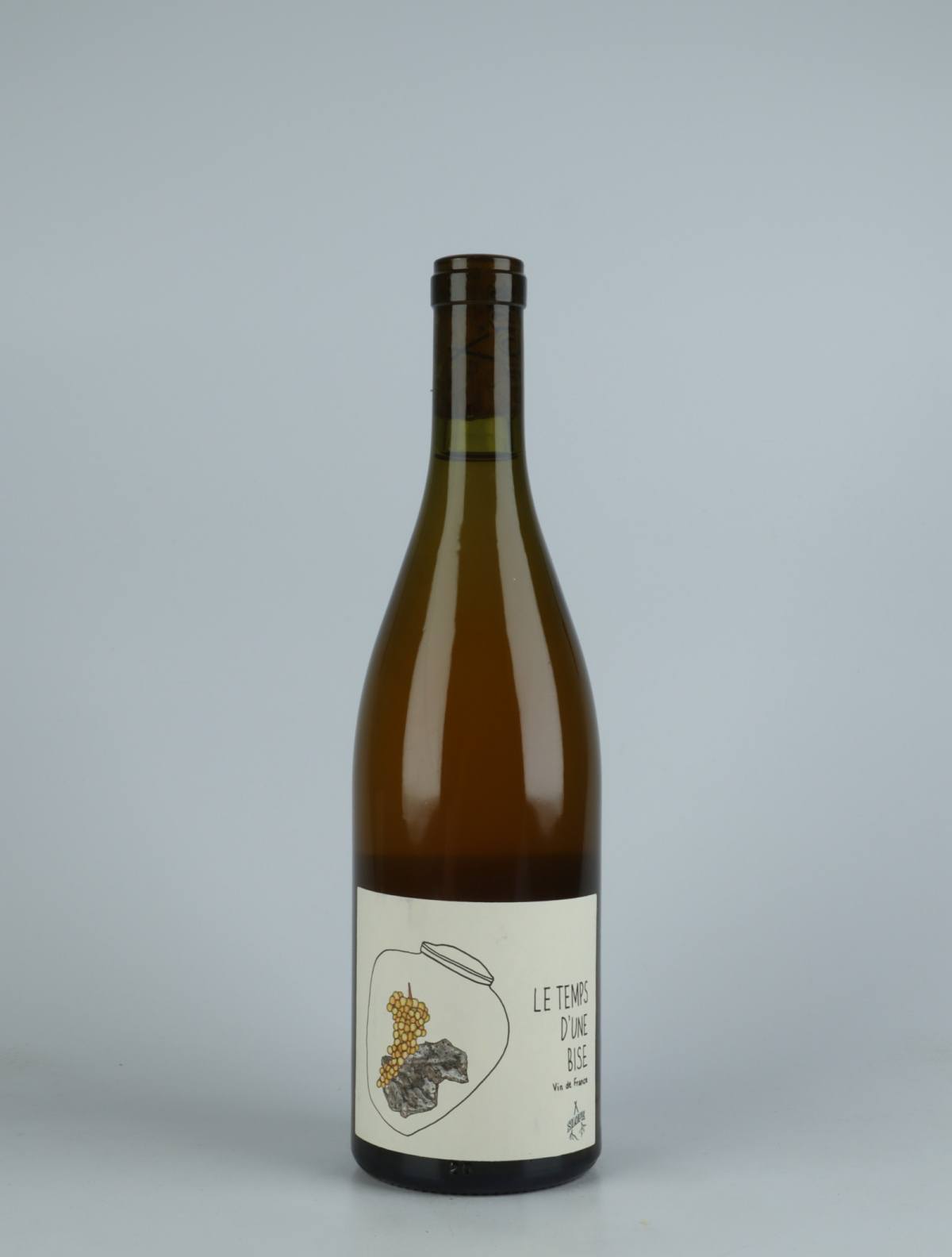 A bottle 2021 Le Temps d'une Bise Orange wine from Slope, Rhône in France